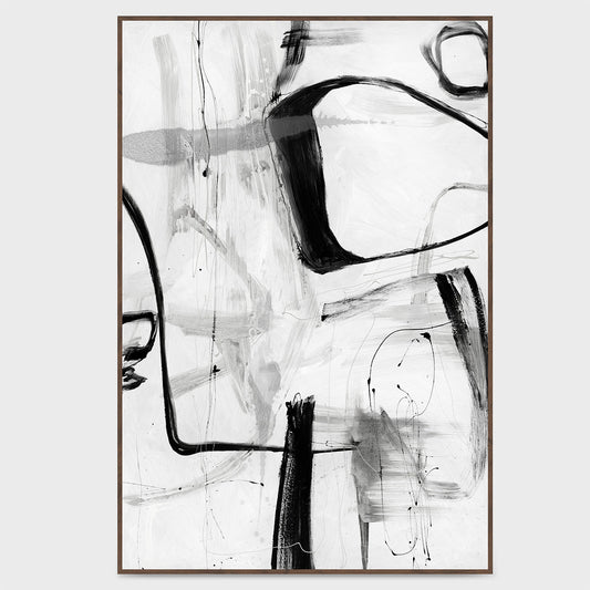 Yin White/Black Painting Art by Buddy Whitlock - Ornate Home