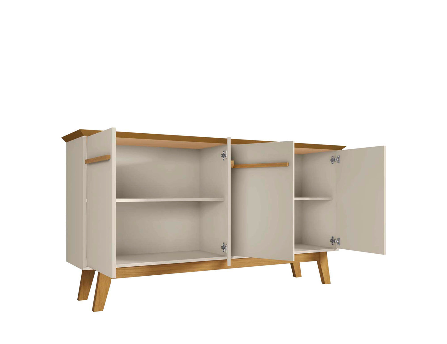 Yonkers 62.99 Sideboard in Off White and Cinnamon - Ornate Home
