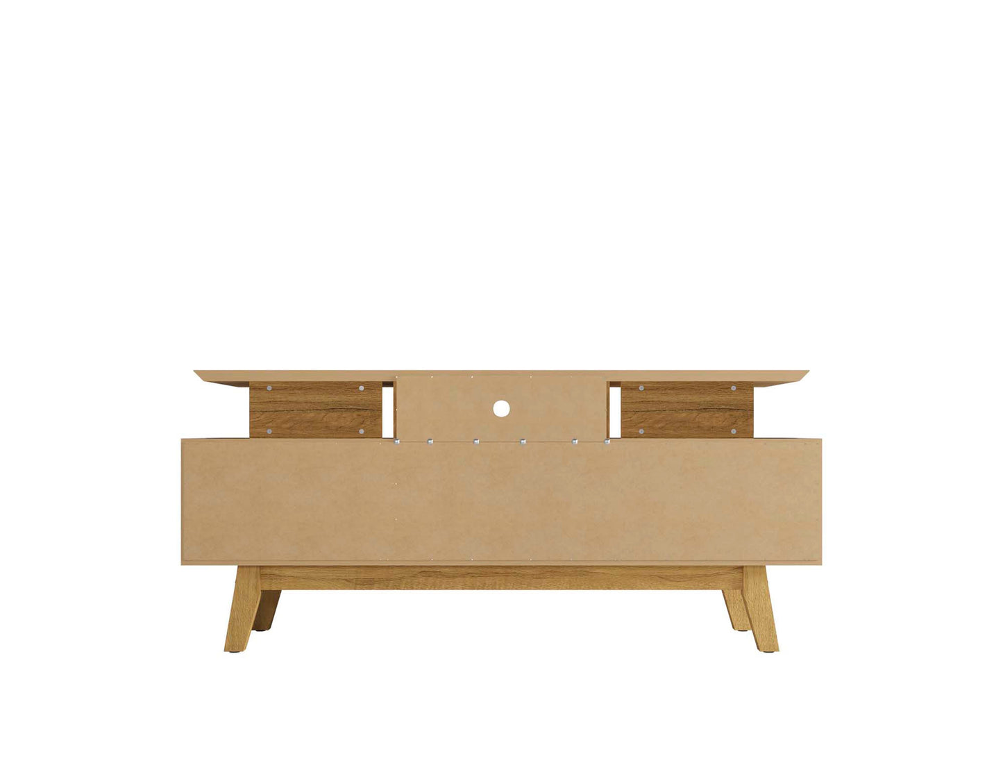 Yonkers 62.99 TV Stand in Off White and Cinnamon - Ornate Home