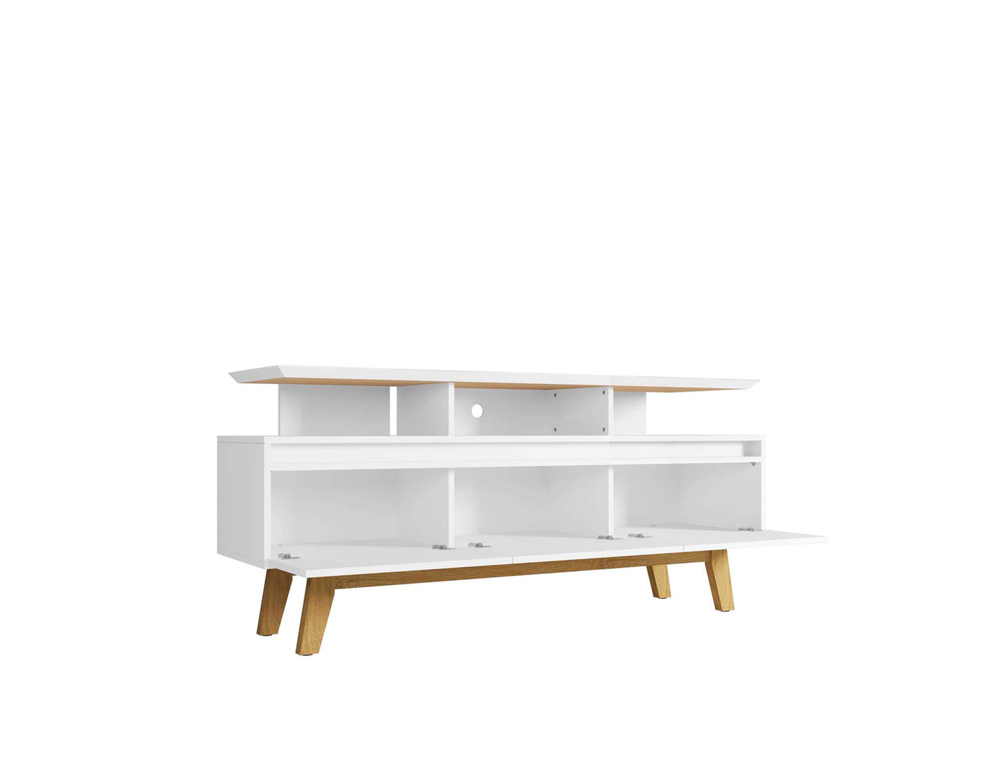 Yonkers 62.99 TV Stand in White - Ornate Home