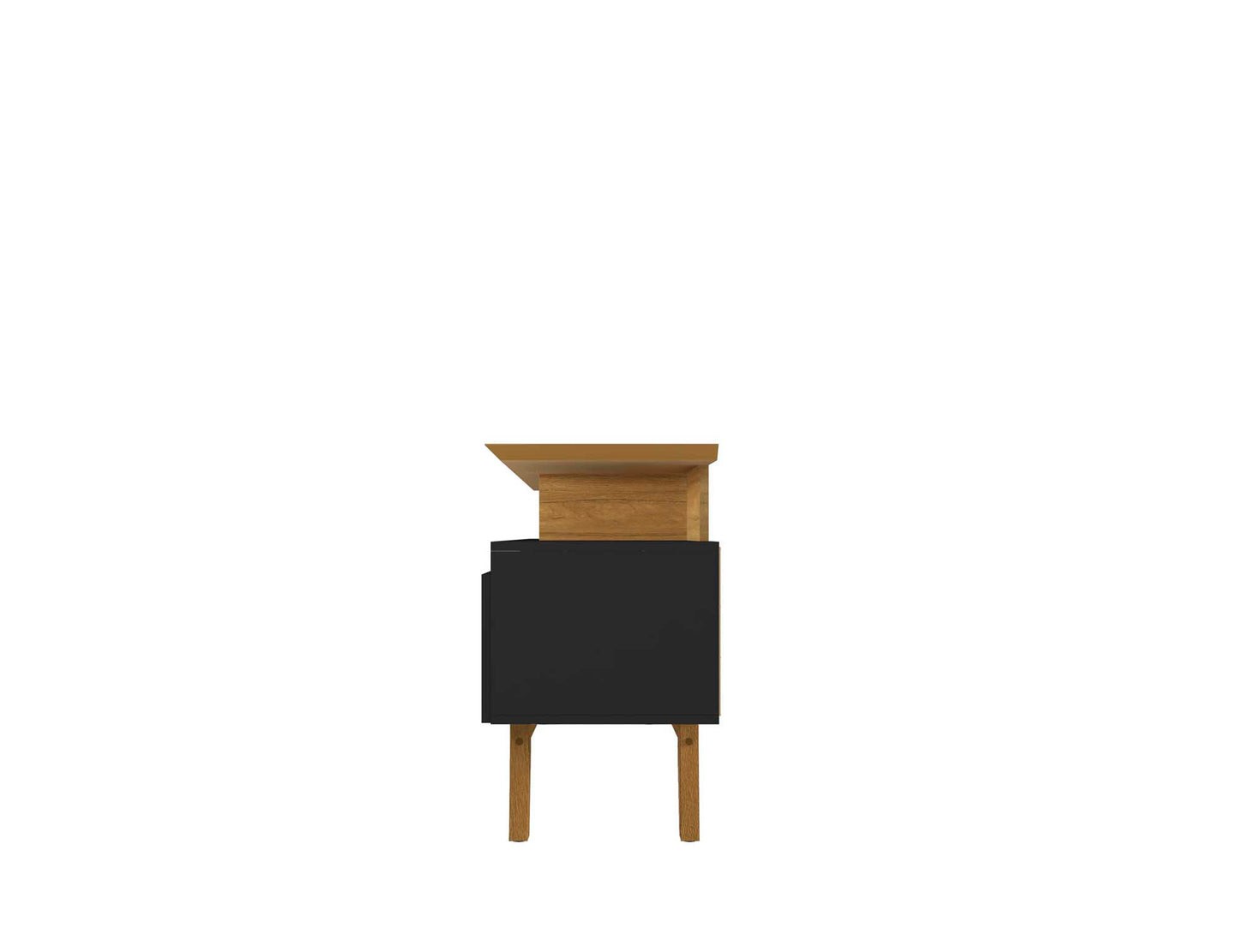 Yonkers 70.86 TV Stand in Black and Cinnamon - Ornate Home