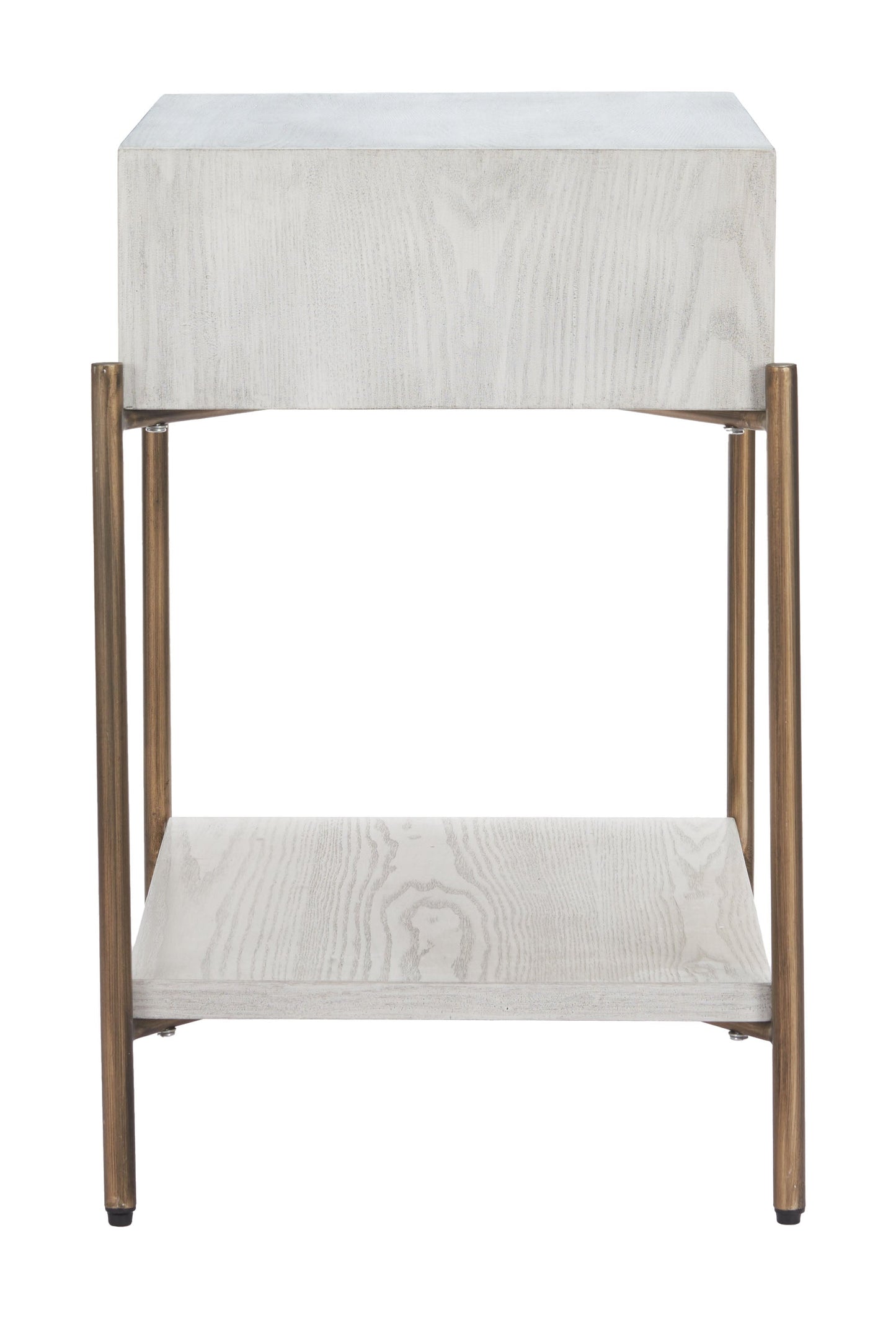 Yoru Oak White Side Table - Ornate Home