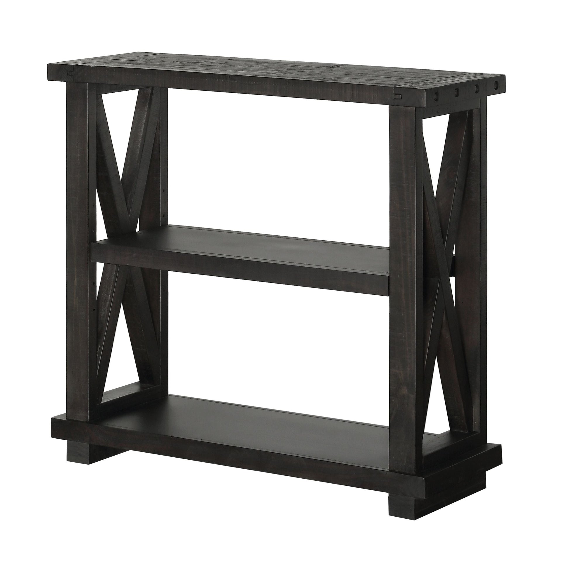 Yosemite Solid Wood 36x39 inch Bookshelf in Cafe - Ornate Home