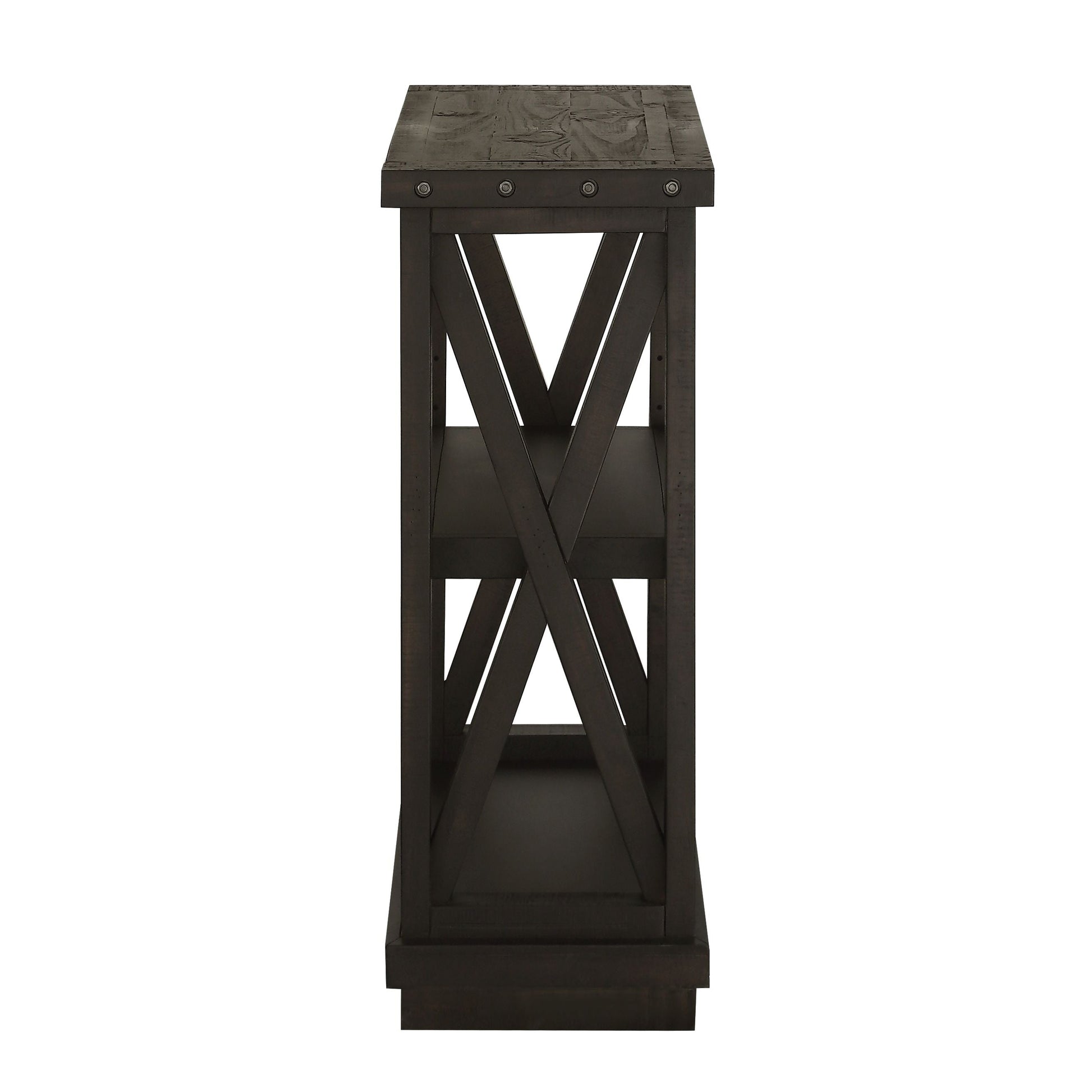 Yosemite Solid Wood 36x39 inch Bookshelf in Cafe - Ornate Home