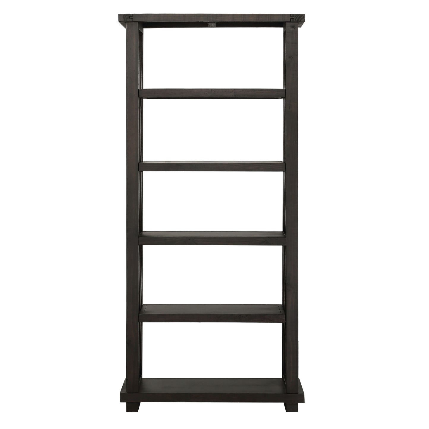 Yosemite Solid Wood 82x39 inch Bookshelf in Cafe - Ornate Home