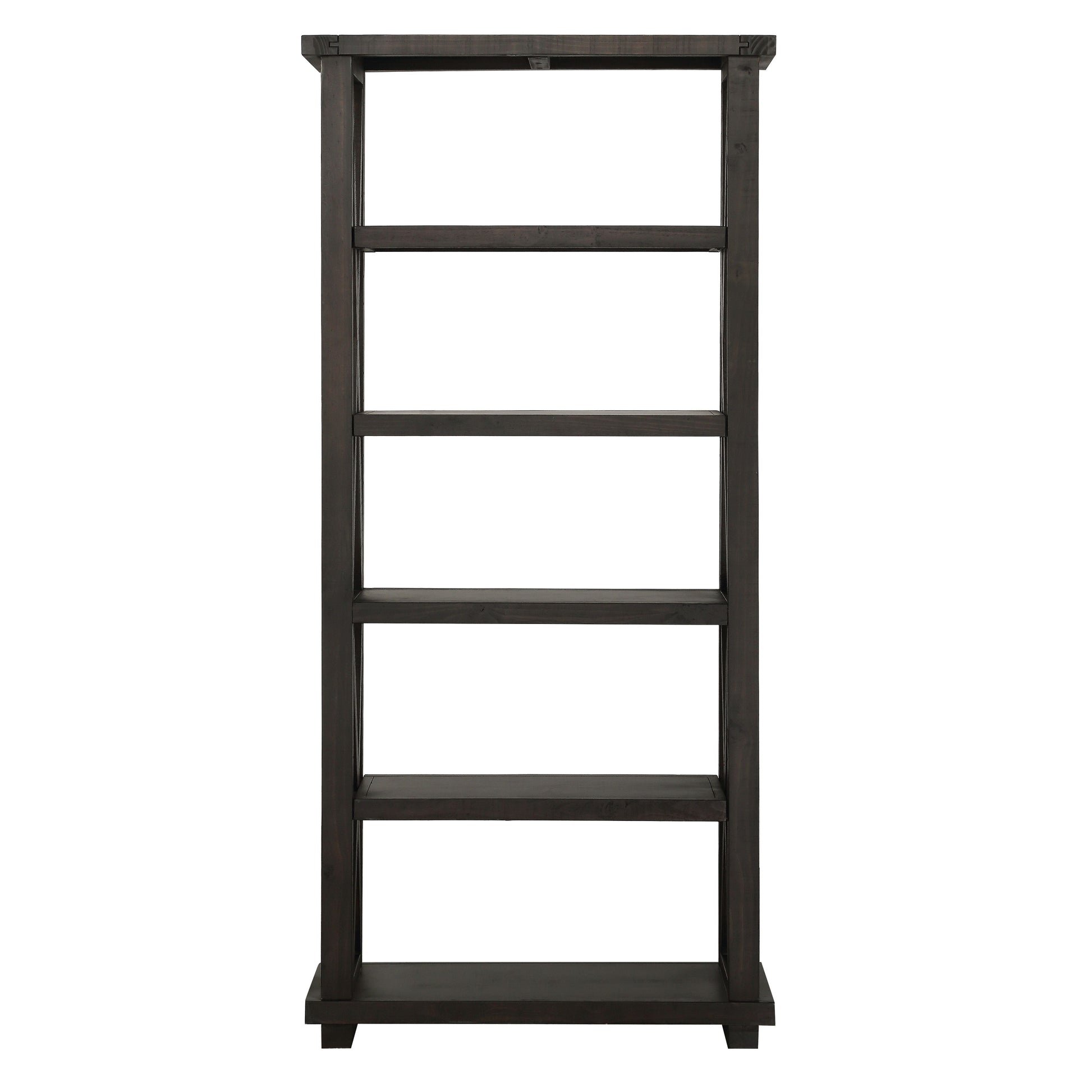 Yosemite Solid Wood 82x39 inch Bookshelf in Cafe - Ornate Home