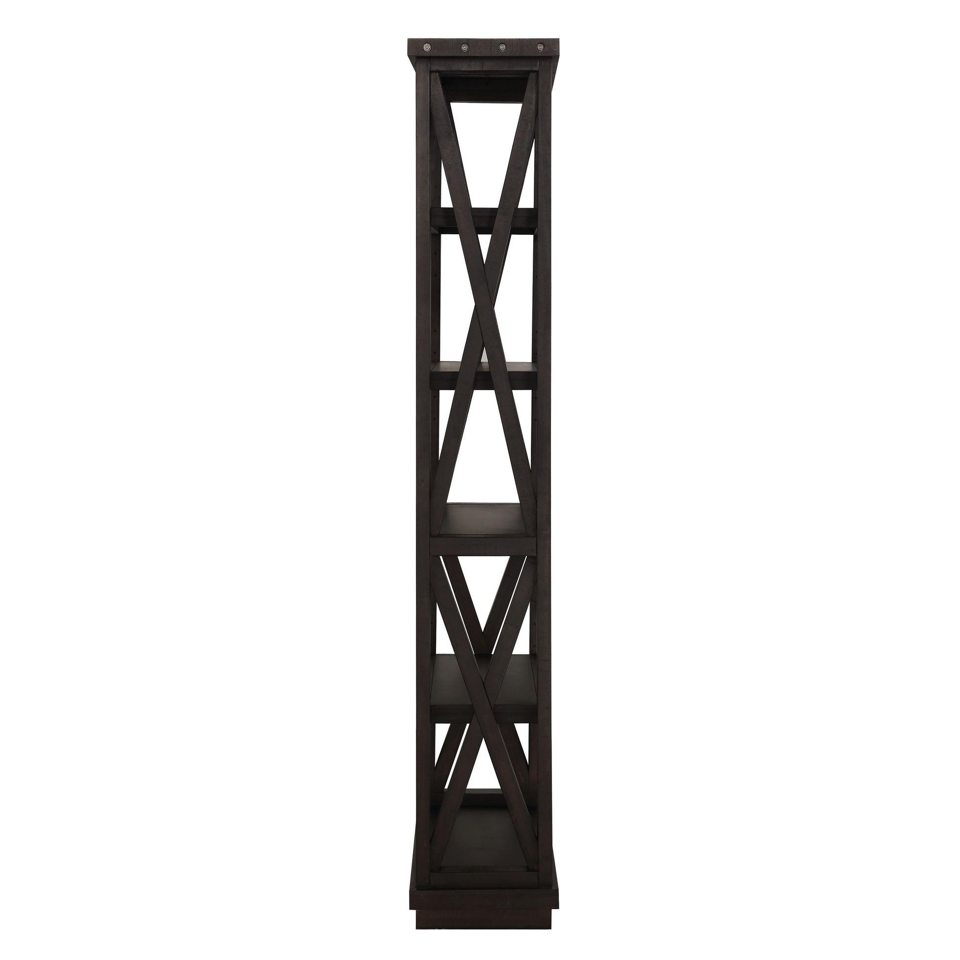 Yosemite Solid Wood 82x39 inch Bookshelf in Cafe - Ornate Home