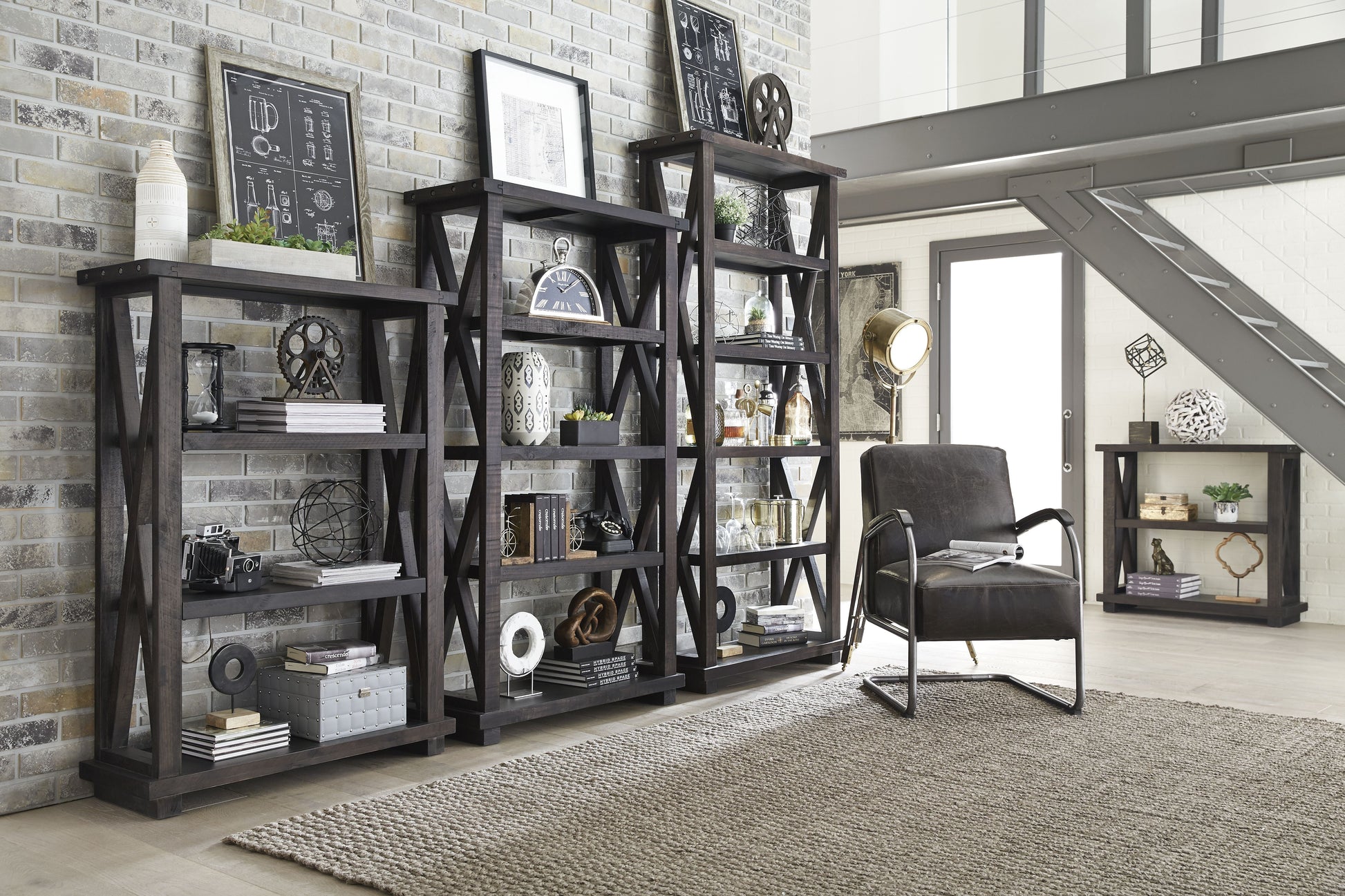 Yosemite Solid Wood Bookcase in Cafe - Ornate Home