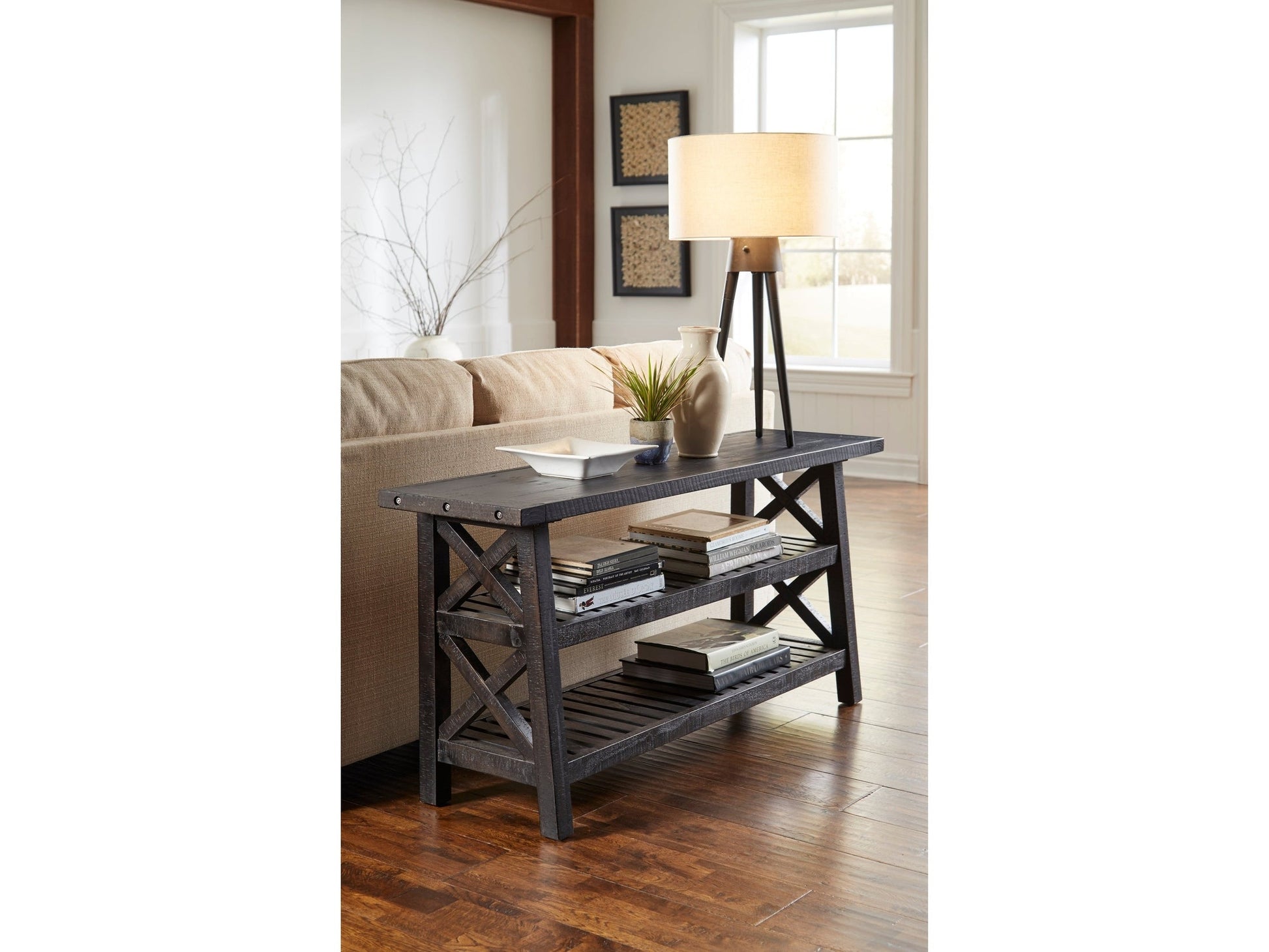 Yosemite Solid Wood Console Table in Cafe - Ornate Home