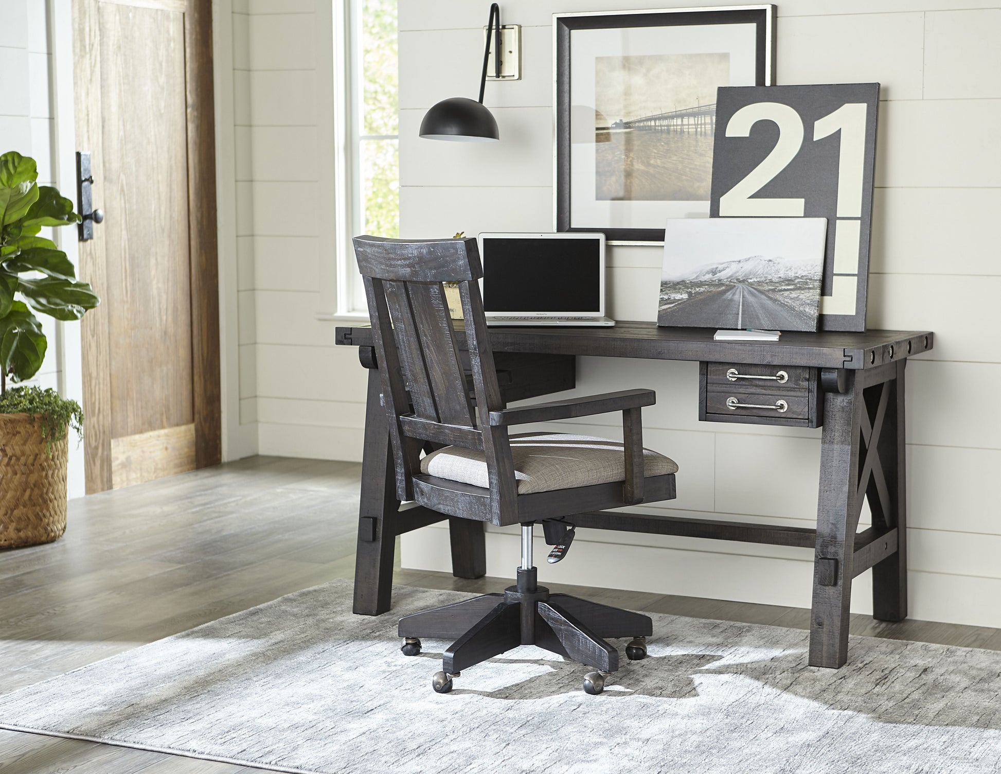 Yosemite Solid Wood Desk in Cafe - Ornate Home