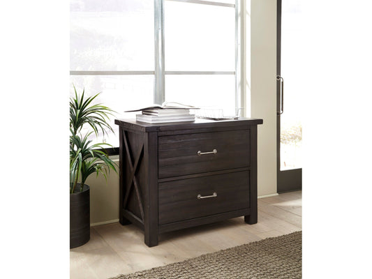 Yosemite Solid Wood Lateral File Cabinet in Cafe - Ornate Home