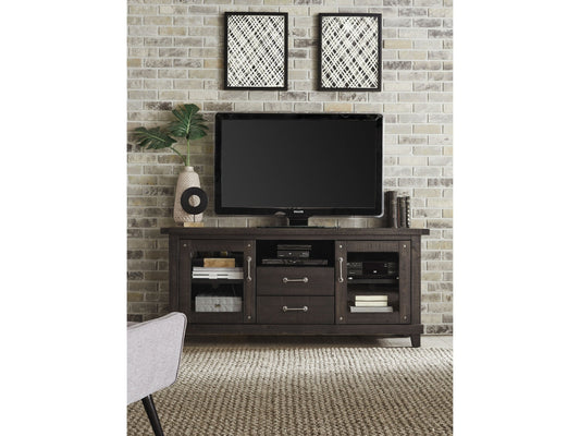 Yosemite Solid Wood Two Drawer Media Console in Cafe - Ornate Home