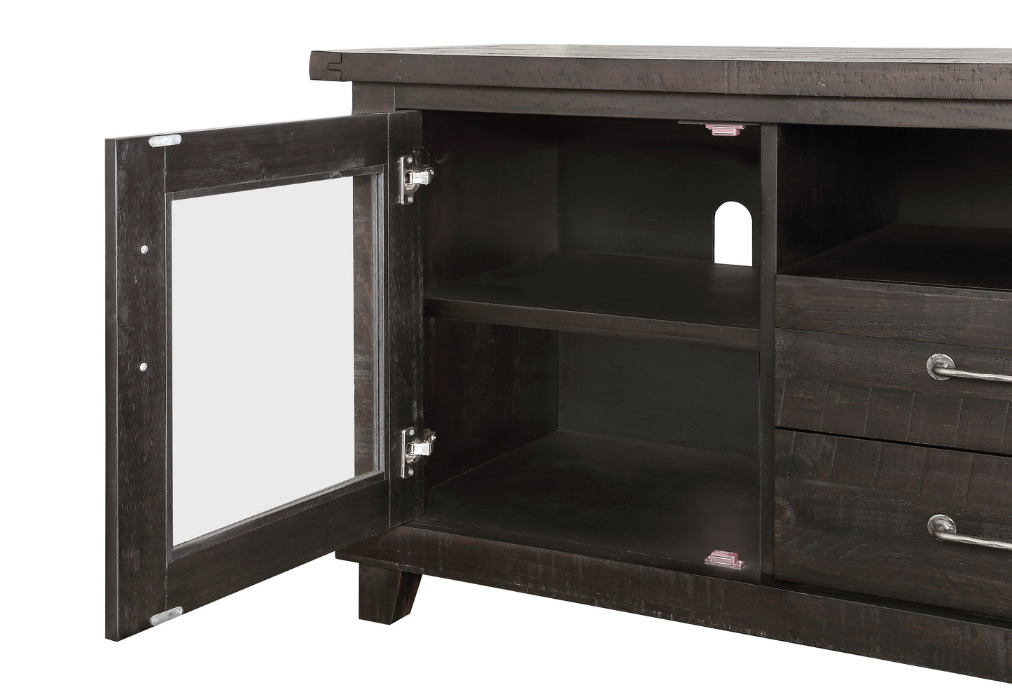 Yosemite Solid Wood Two Drawer Media Console in Cafe - Ornate Home