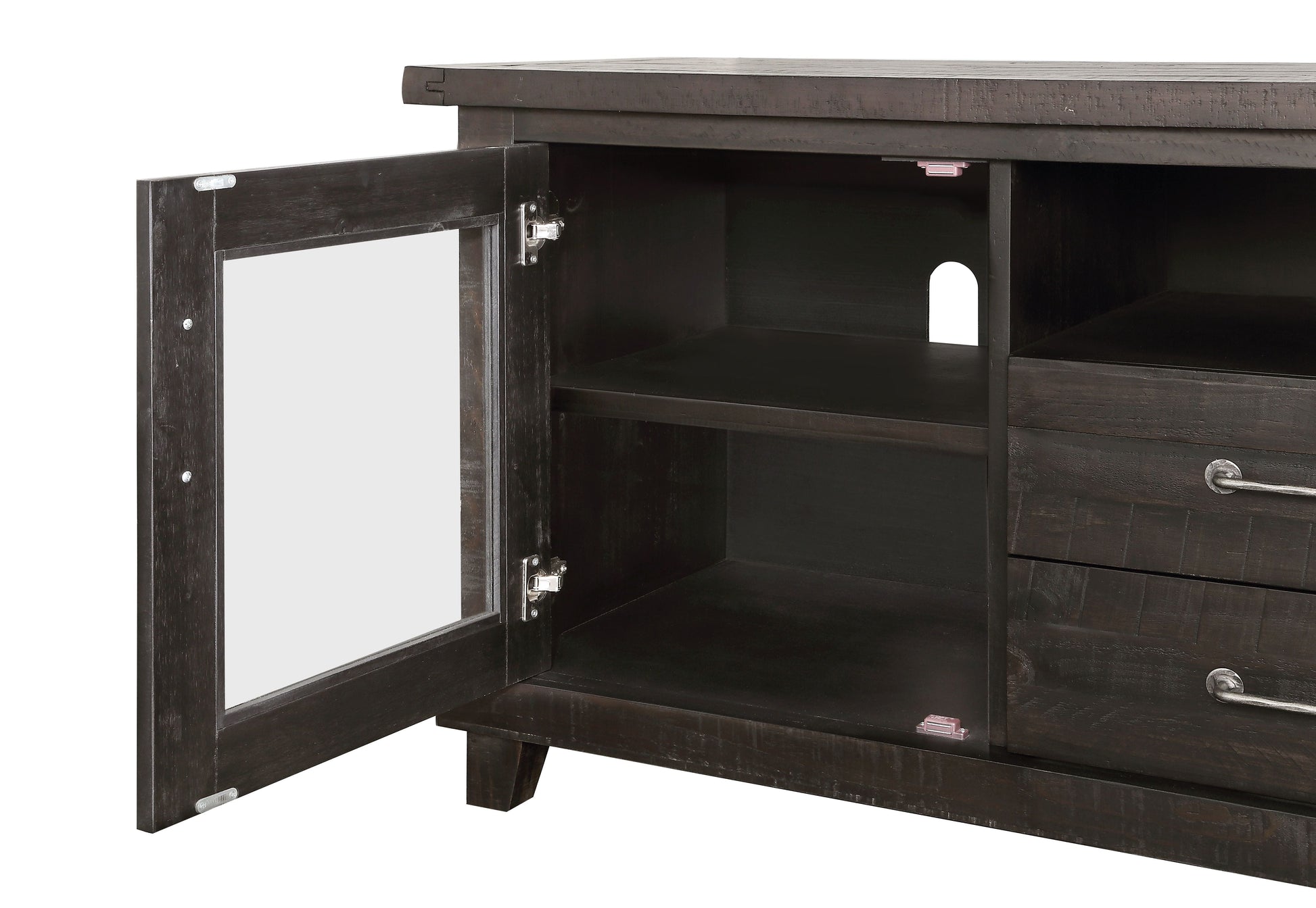 Yosemite Solid Wood Two Drawer Media Console in Cafe - Ornate Home