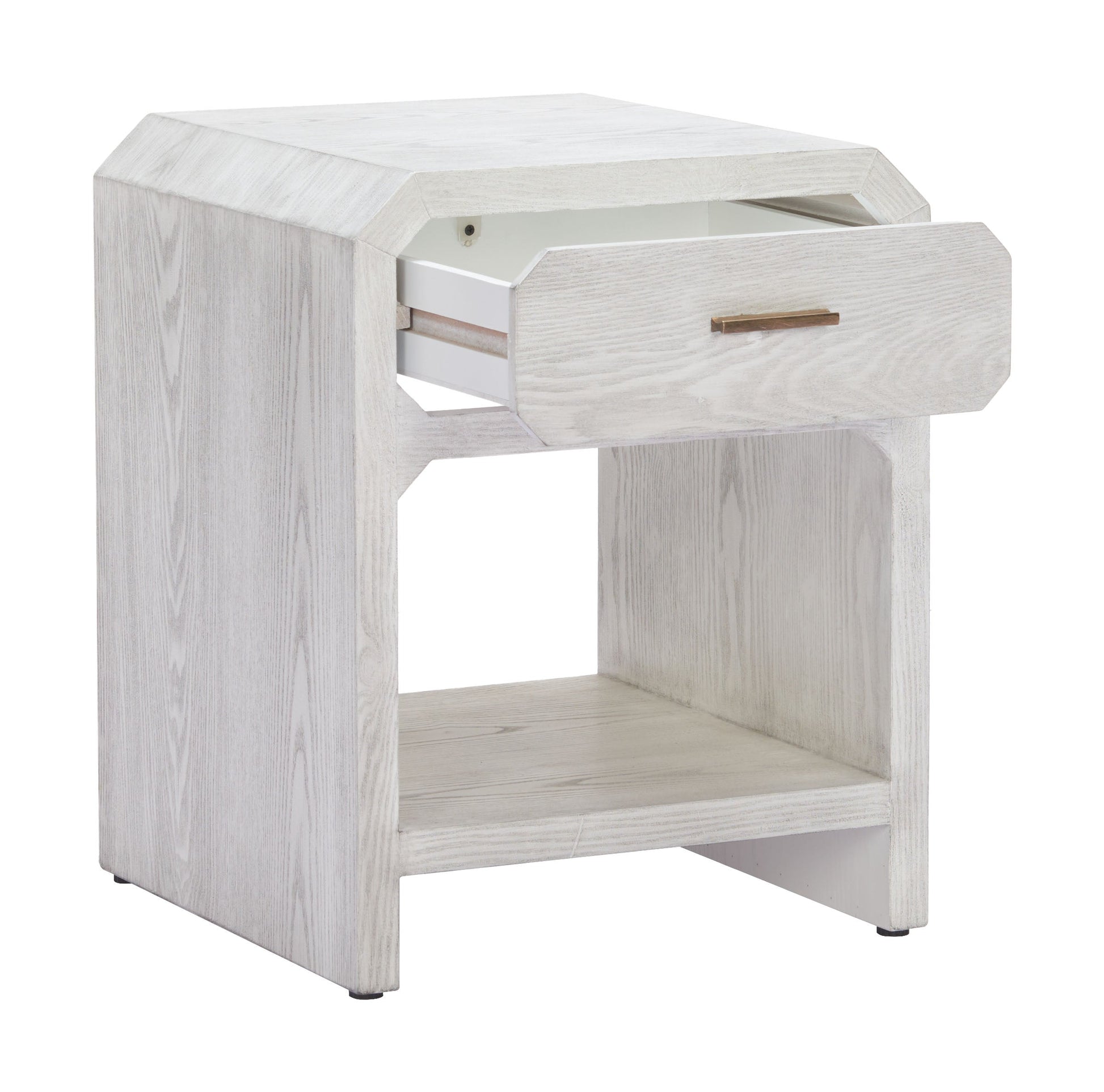 Yume Oak White Side Table - Ornate Home