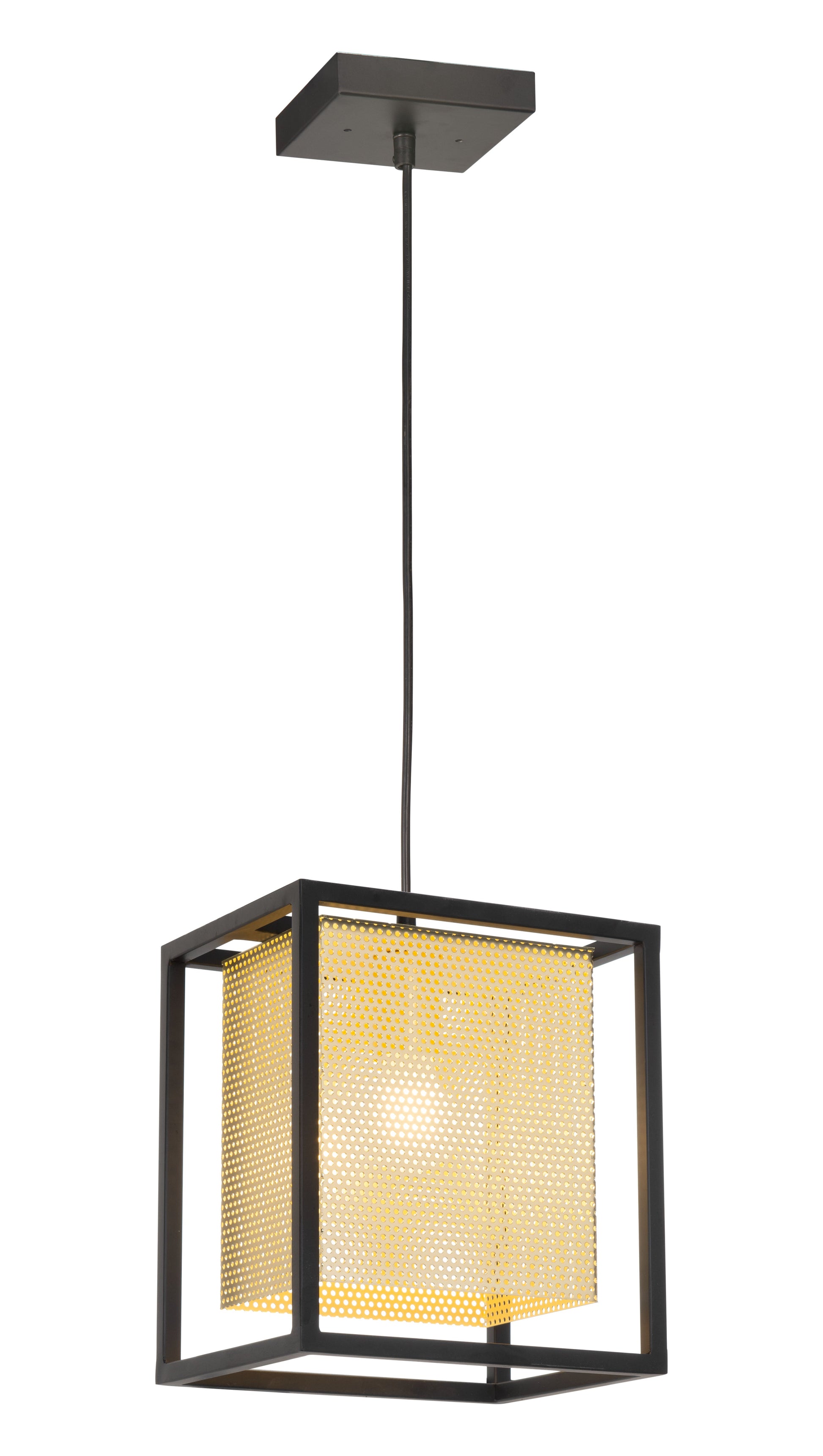 Yves Gold & Black Ceiling Lamp - Ornate Home