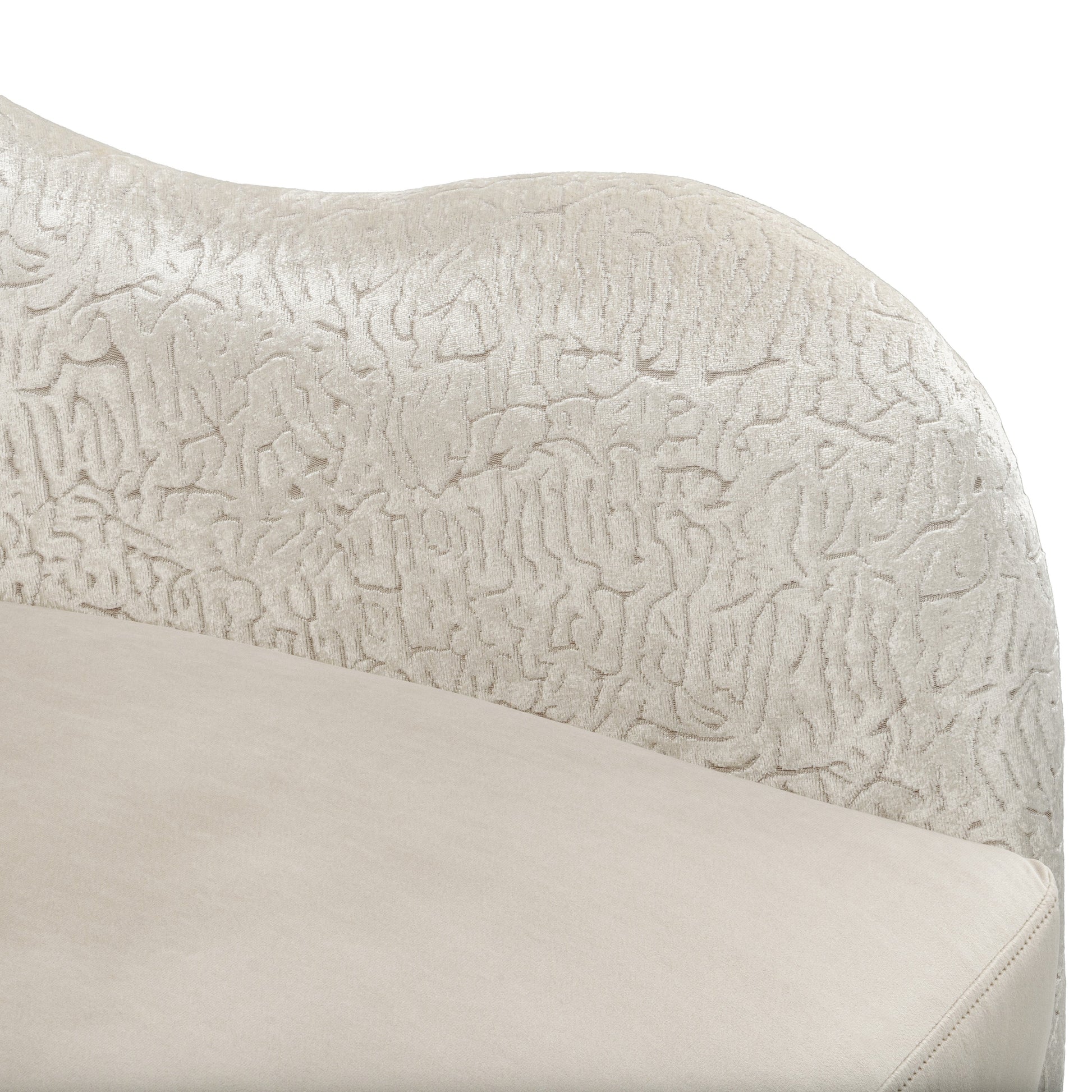 Yvette Medium Champagne/Porcini Accent Chair - Ornate Home