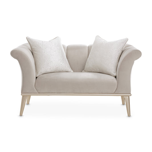 Yvette Medium Champagne/Porcini Chair and a Half - Ornate Home