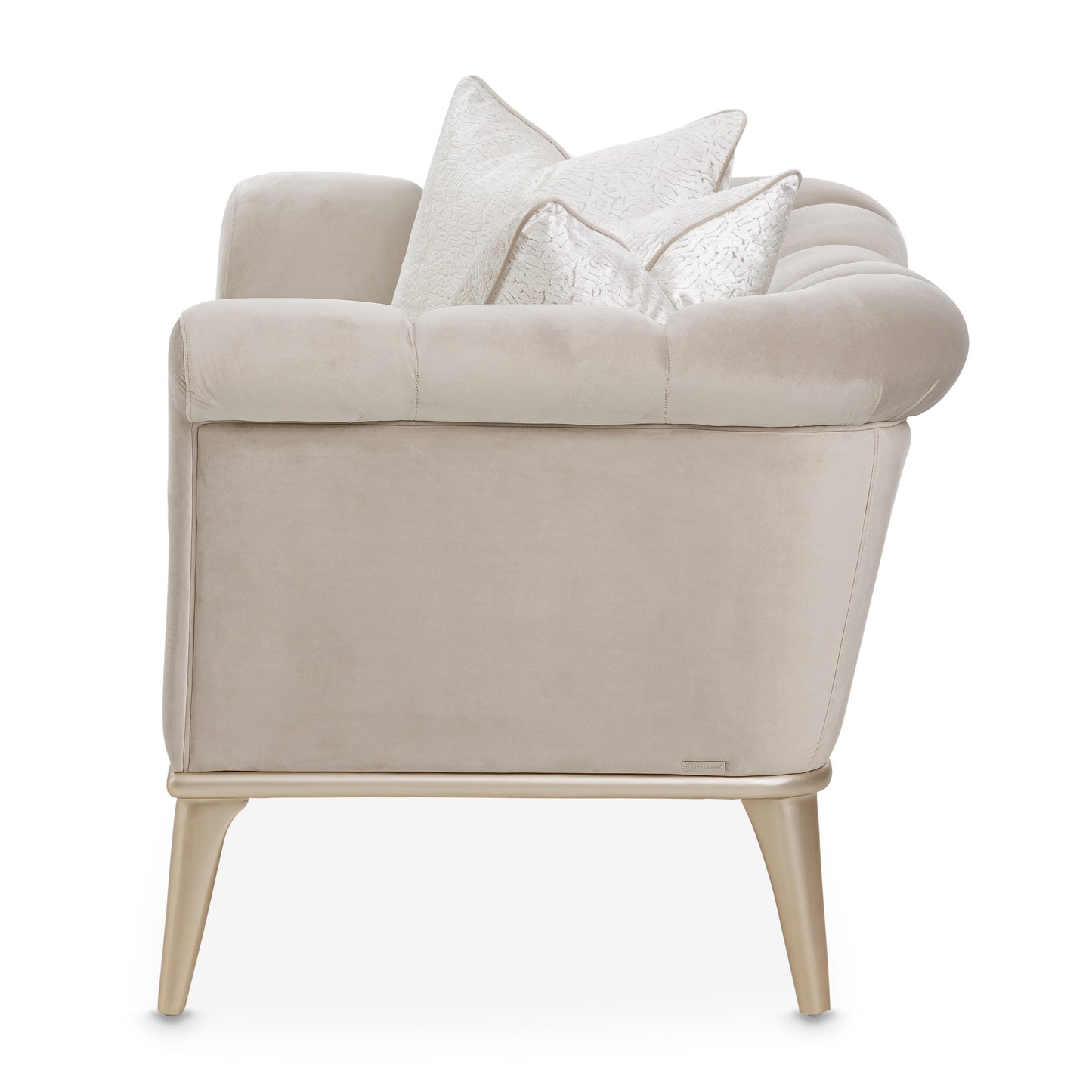 Yvette Medium Champagne/Porcini Chair and a Half - Ornate Home