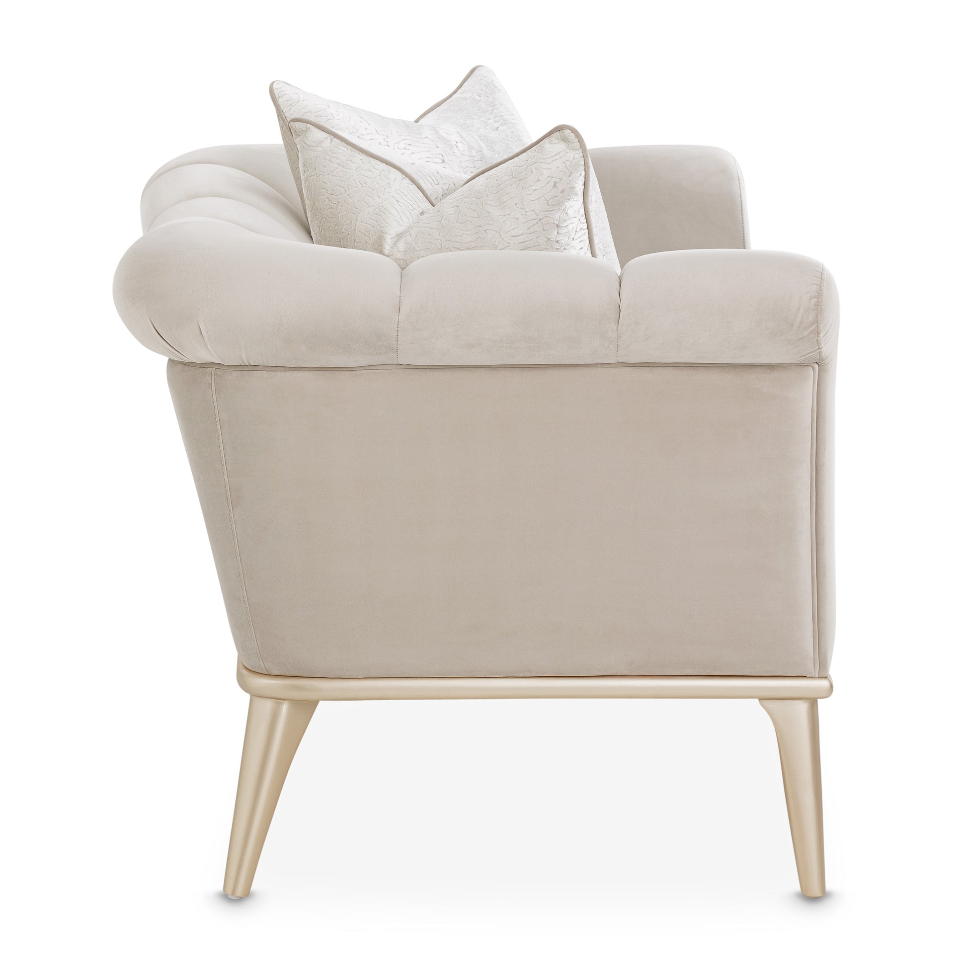 Yvette Medium Champagne/Porcini Chair and a Half - Ornate Home