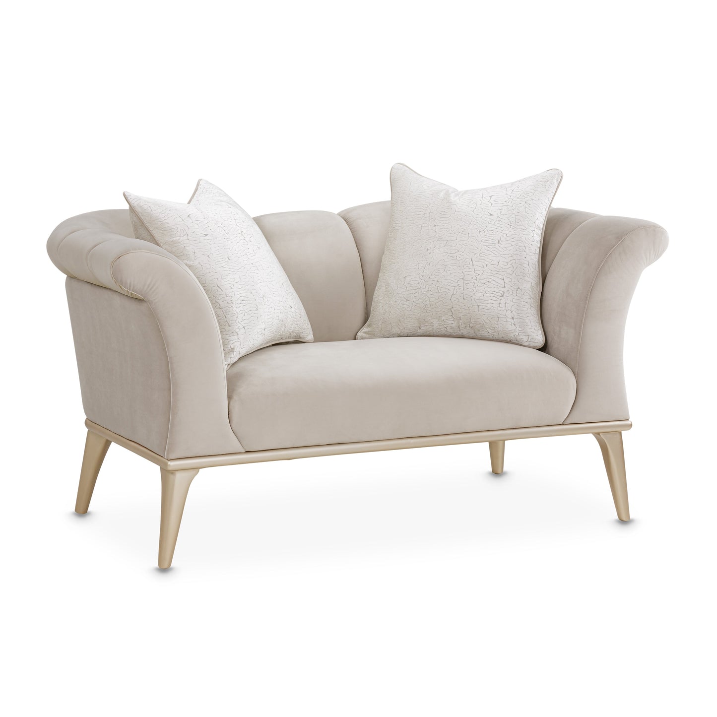 Yvette Medium Champagne/Porcini Chair and a Half - Ornate Home