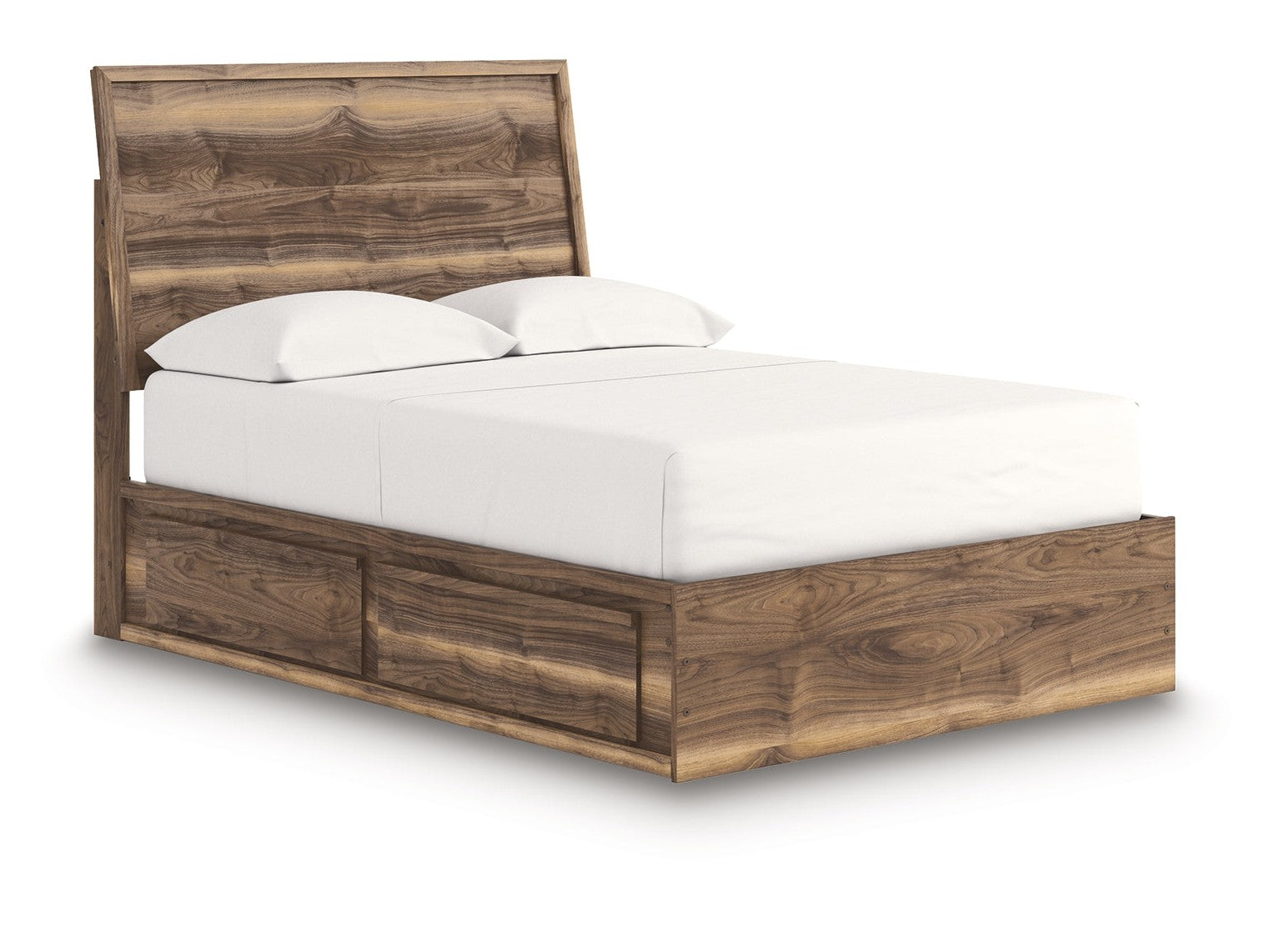 Zadilyn Brown Full Panel Bed with Storage- Viva Furn