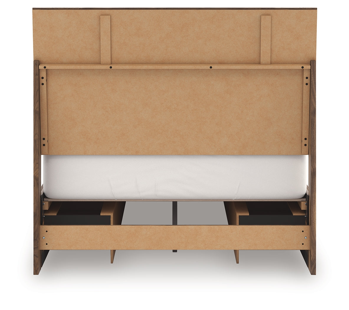 Zadilyn Brown Full Panel Bed with Storage- Viva Furn