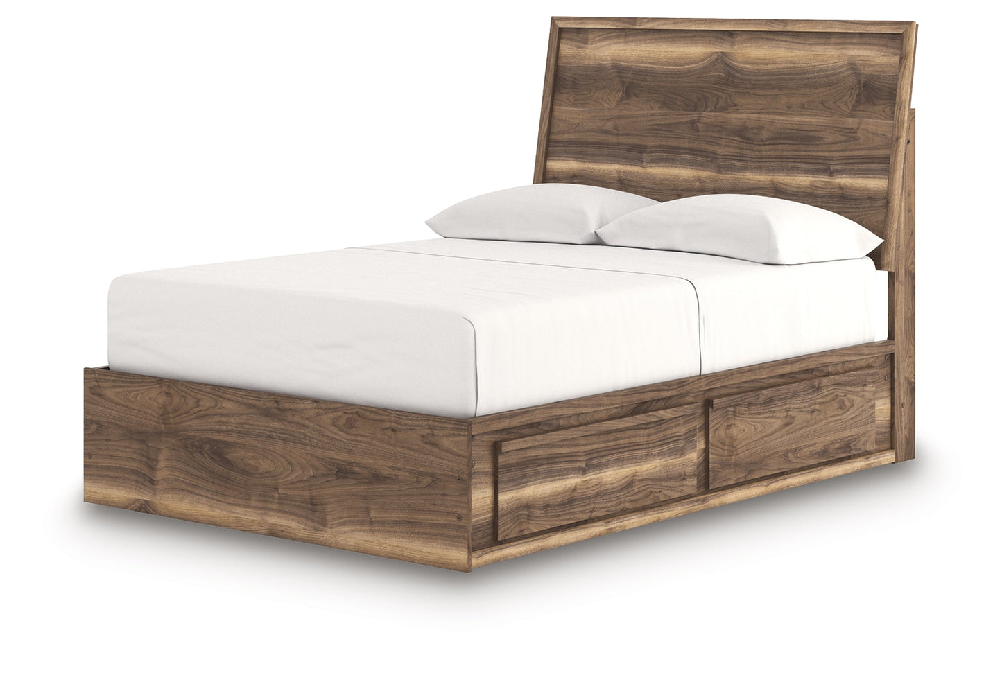 Zadilyn Brown Full Panel Bed with Storage- Viva Furn