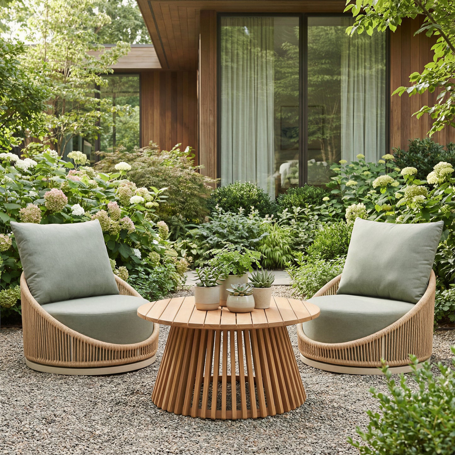 Zahara Natural Outdoor Coffee Table - Ornate Home