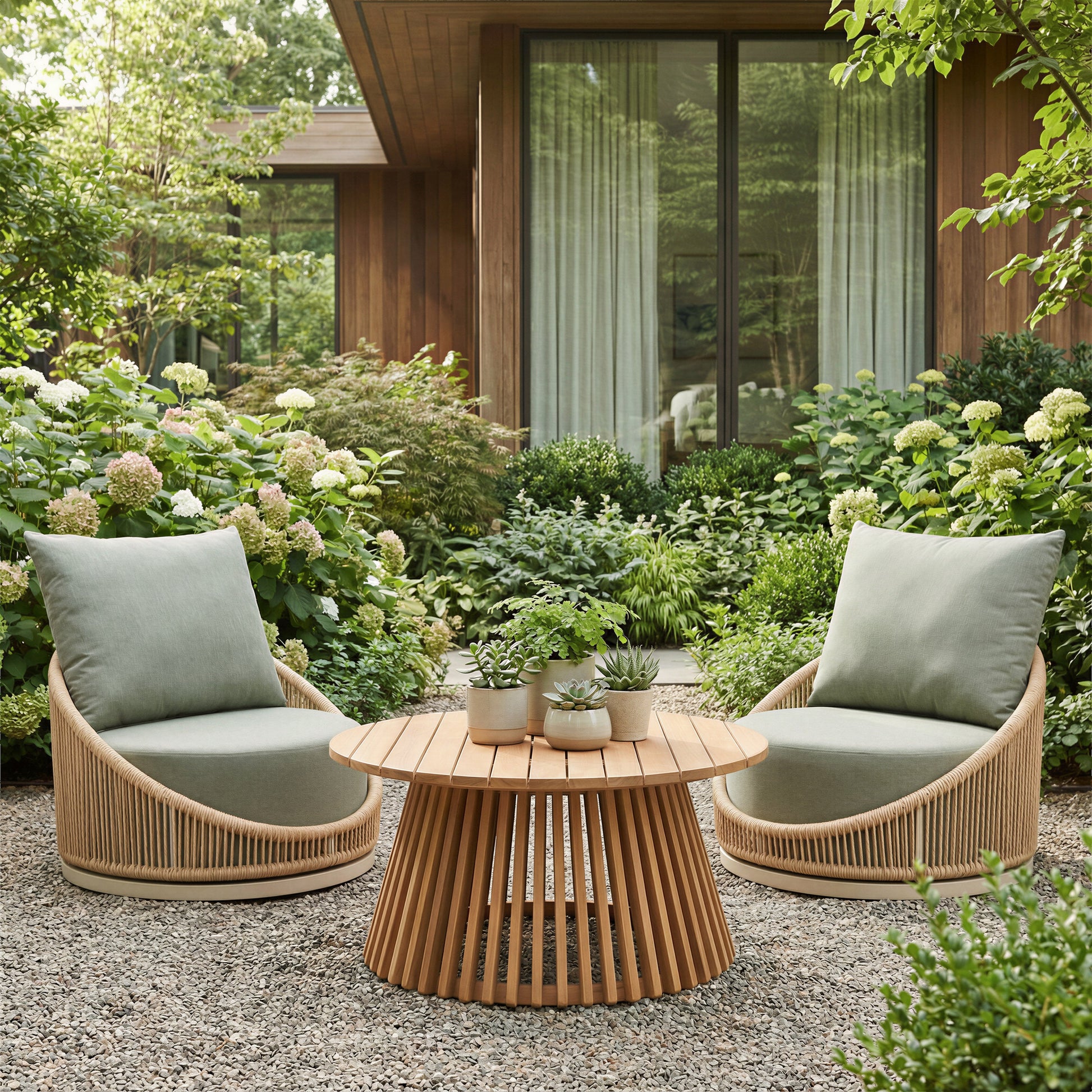 Zahara Natural Outdoor Coffee Table - Ornate Home