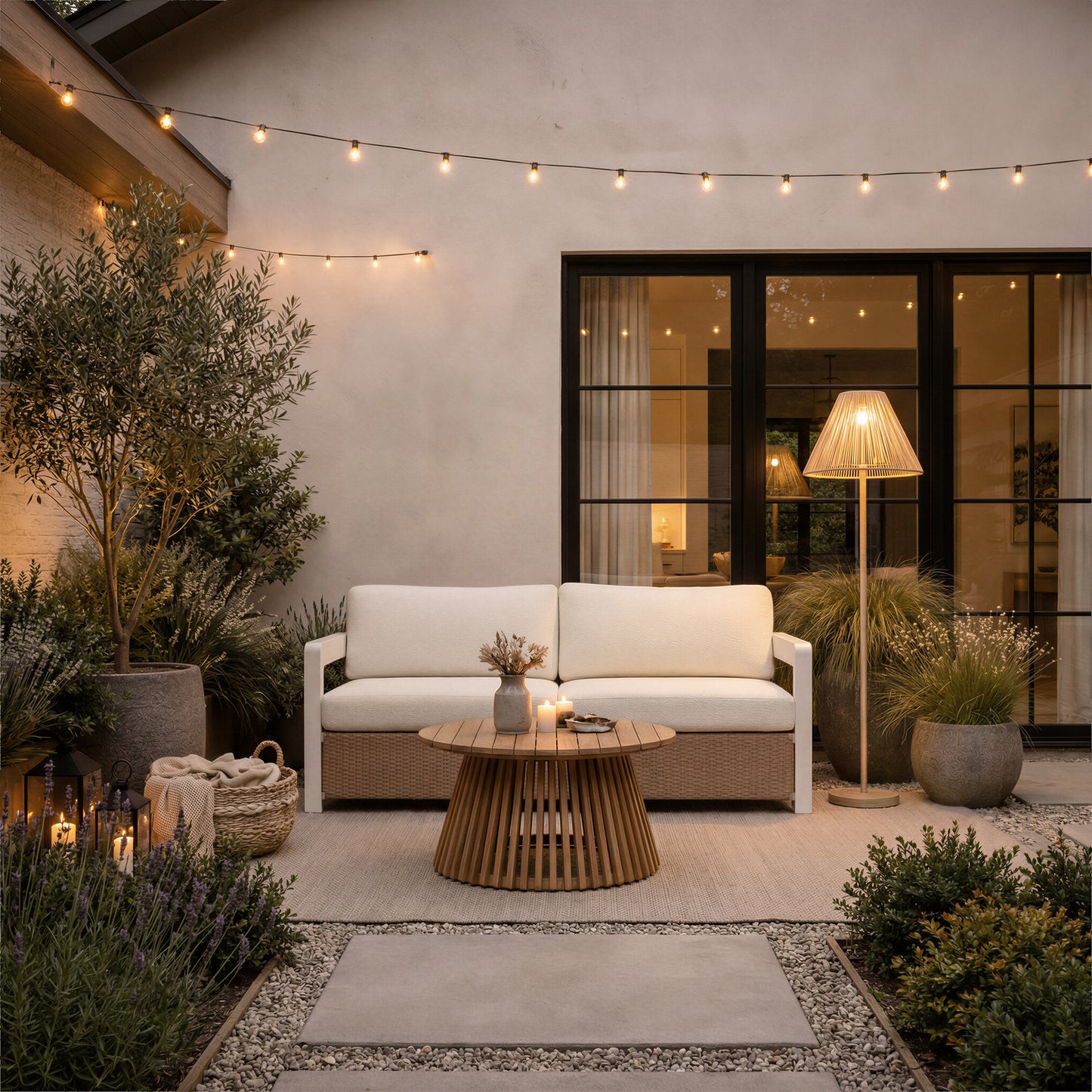 Zahara Natural Outdoor Coffee Table - Ornate Home
