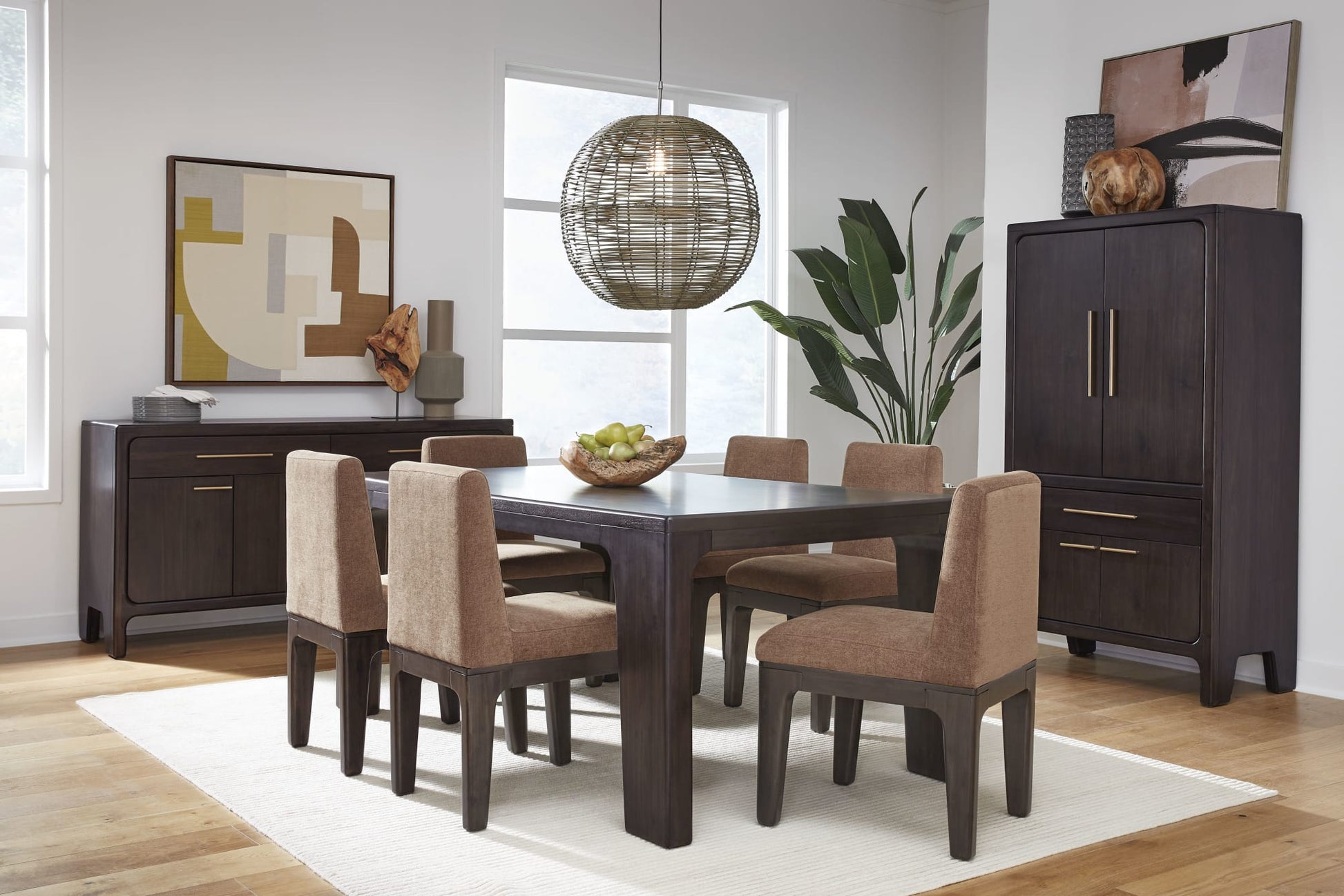 Zamba Pineapple/Jaguar Chenille Upholstered Acacia Wood Dining Chair (Set of 2) - Ornate Home