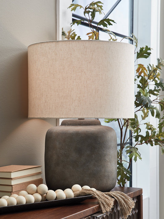 Zandophen Antique Gray Table Lamp- Viva Furn