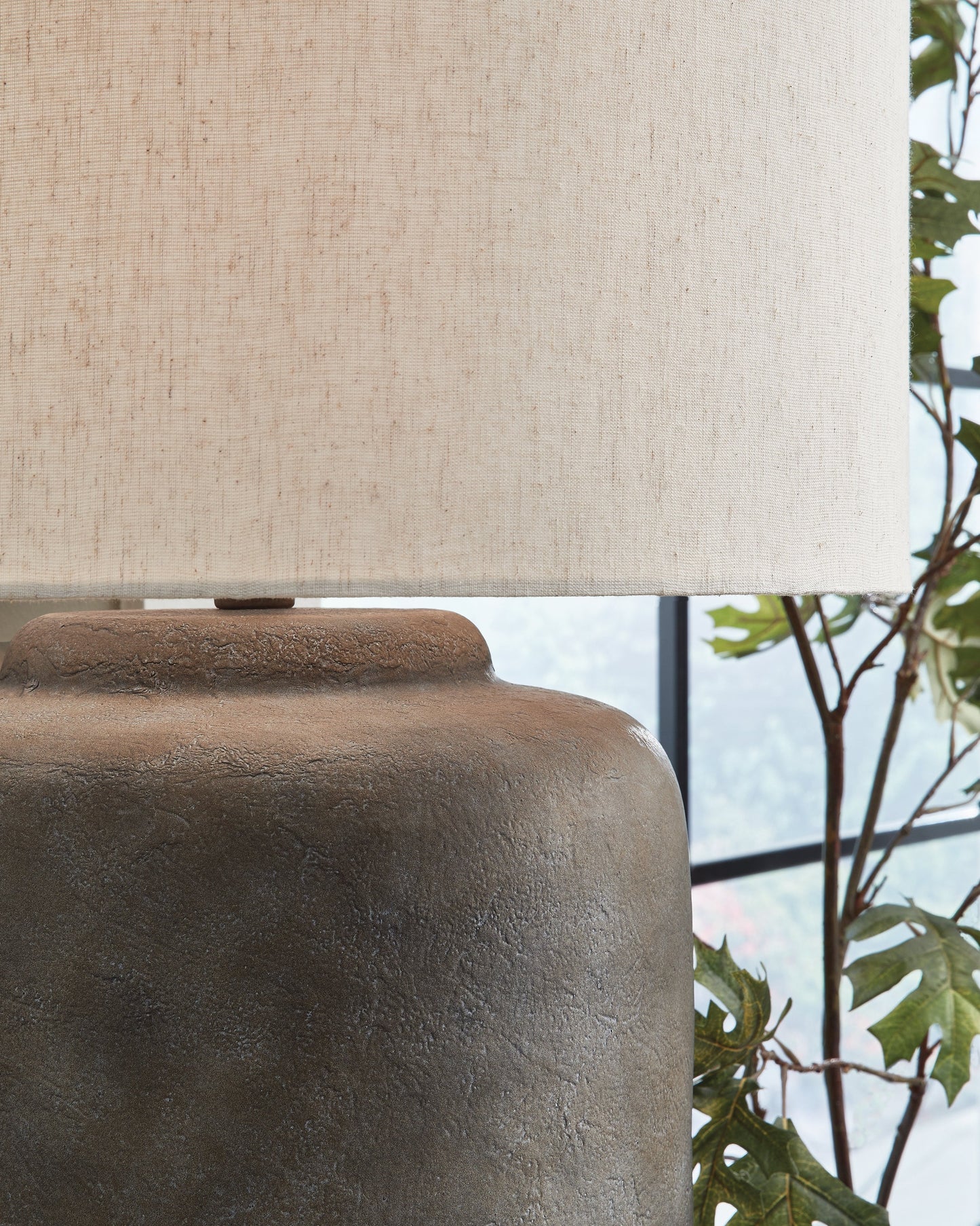 Zandophen Antique Gray Table Lamp- Viva Furn