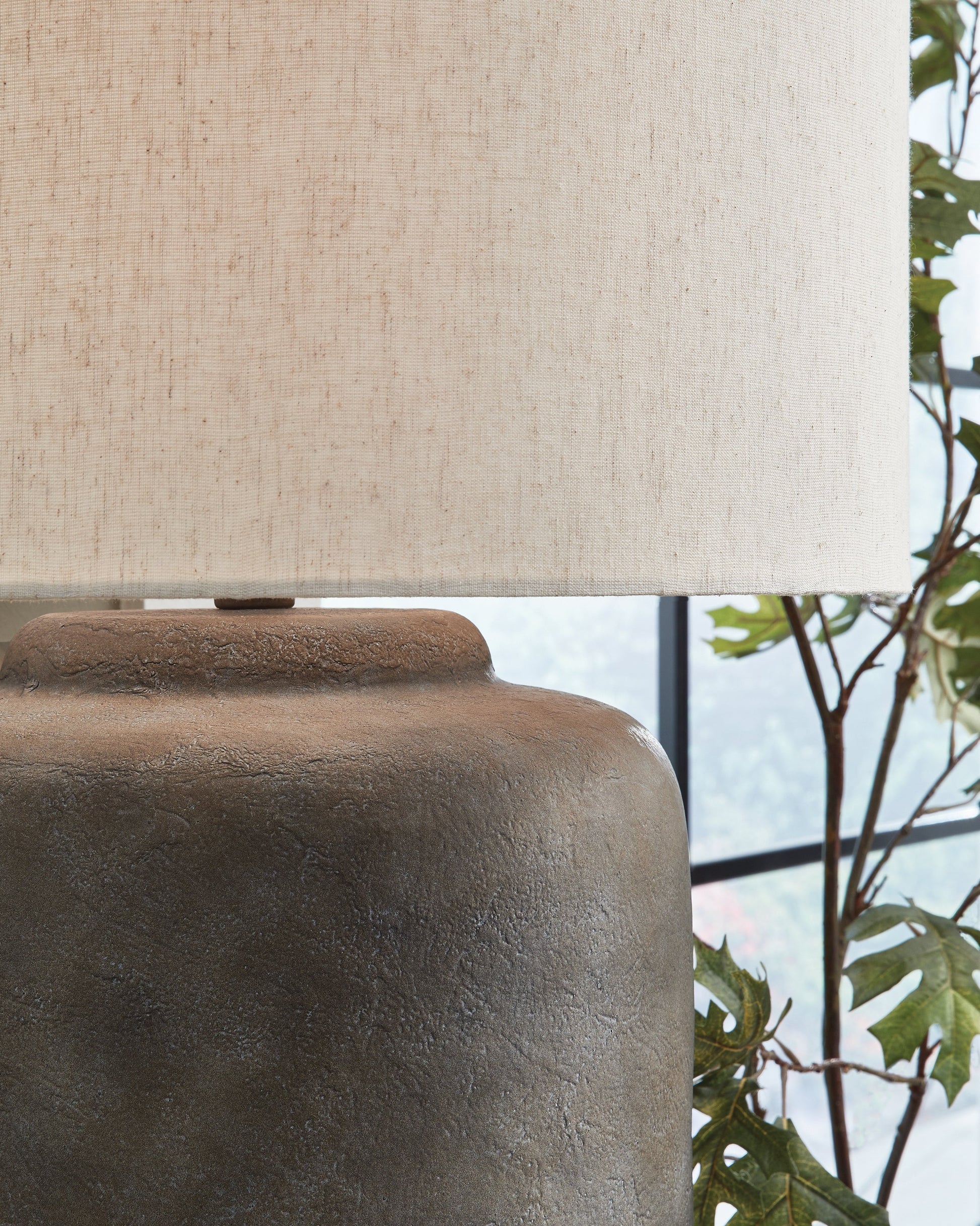 Zandophen Antique Gray Table Lamp- Viva Furn