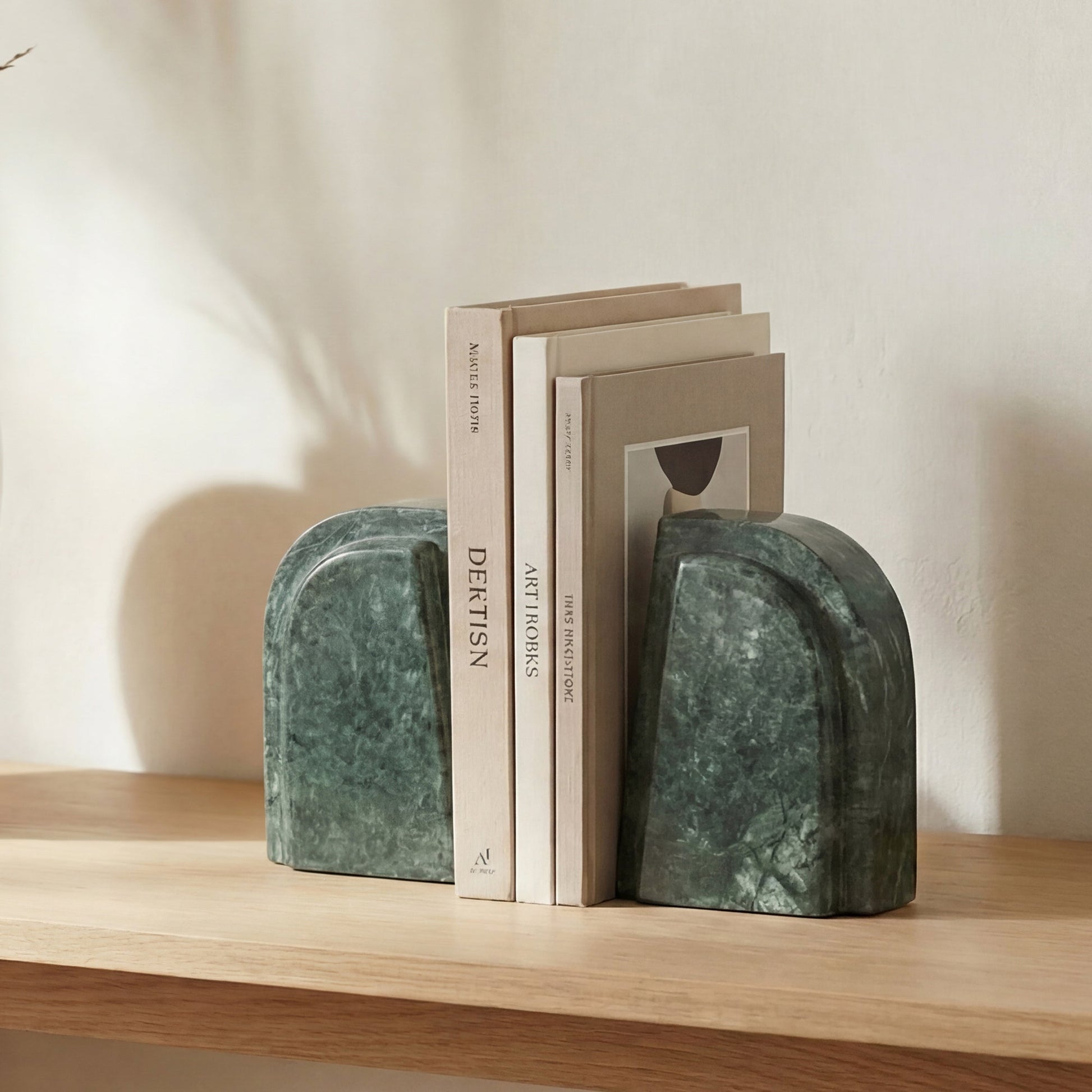 Zane Green Marble Bookends (Set of 2) - Ornate Home