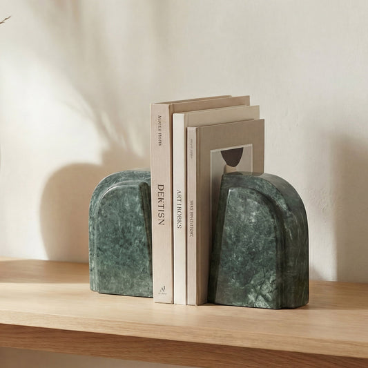 Zane Green Marble Bookends (Set of 2) - Ornate Home