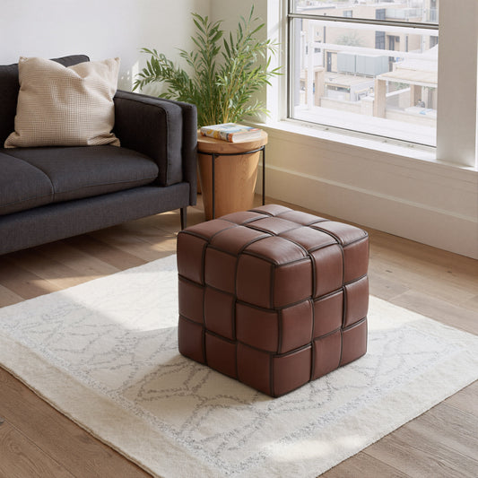 Zare Brown Ottoman - Ornate Home