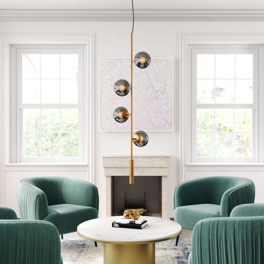 Zatara Brass Ceiling Lamp - Ornate Home