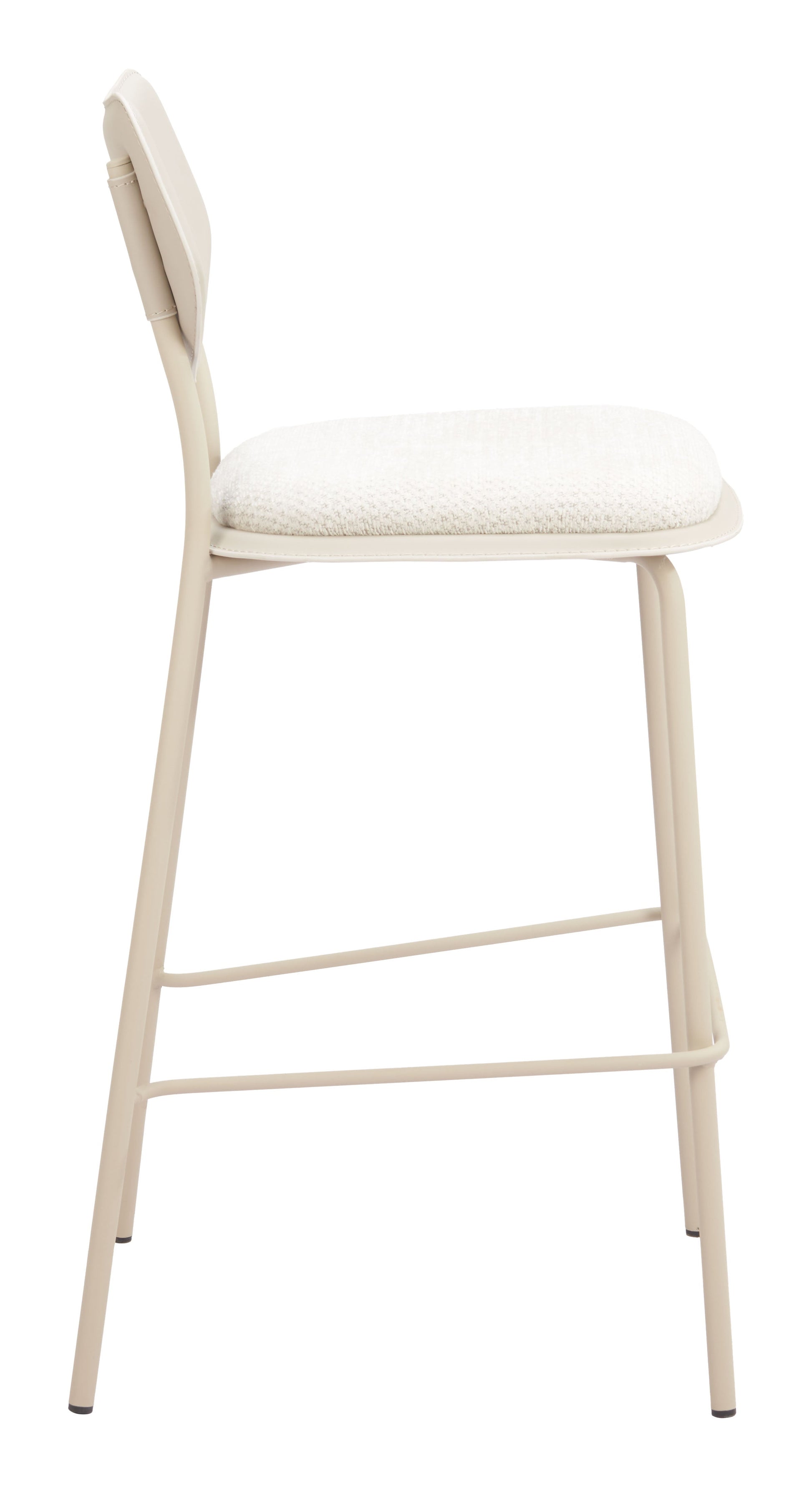 Zeal Light Gray & Beige Barstool (Set of 4) - Ornate Home