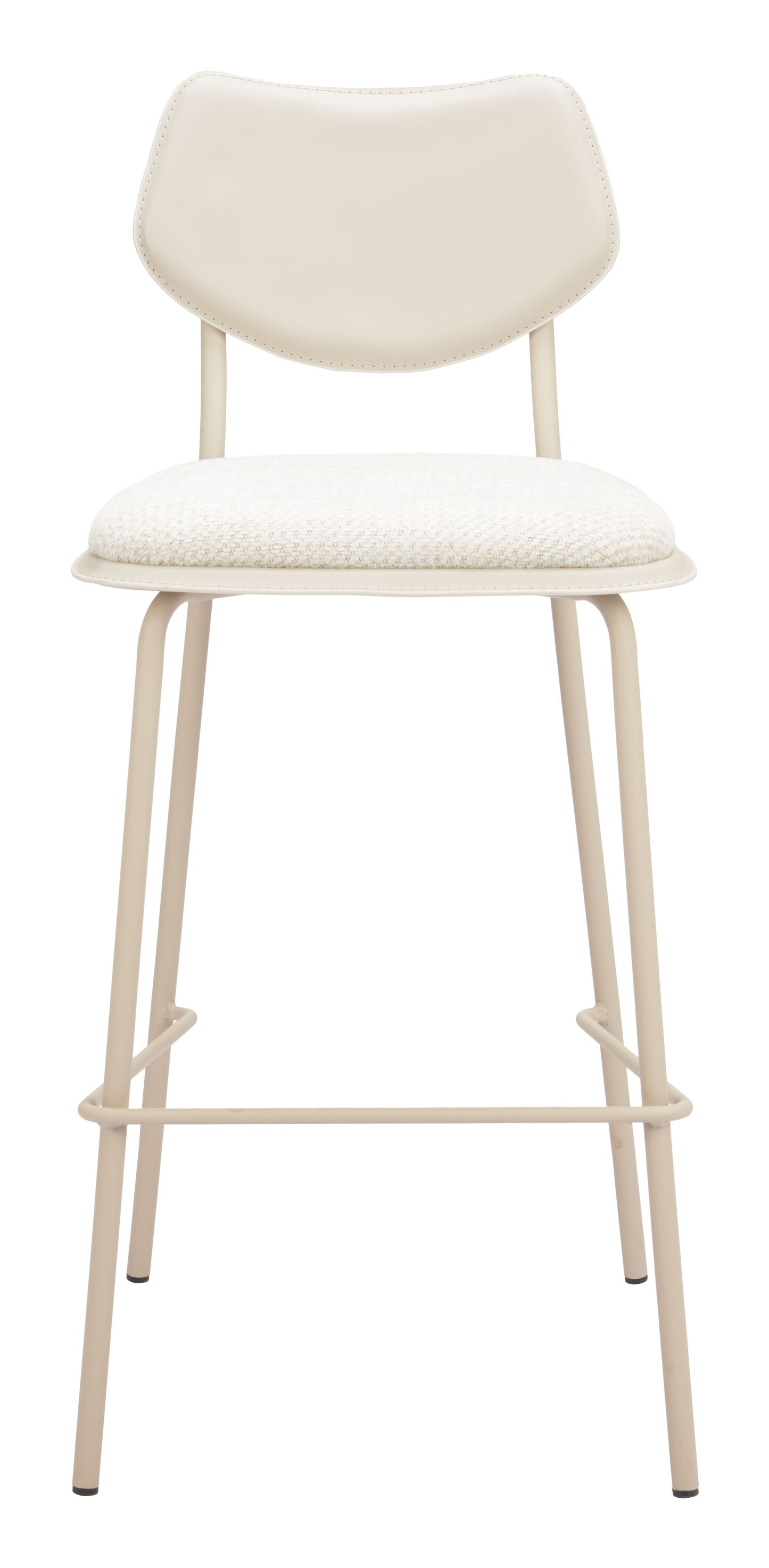 Zeal Light Gray & Beige Barstool (Set of 4) - Ornate Home