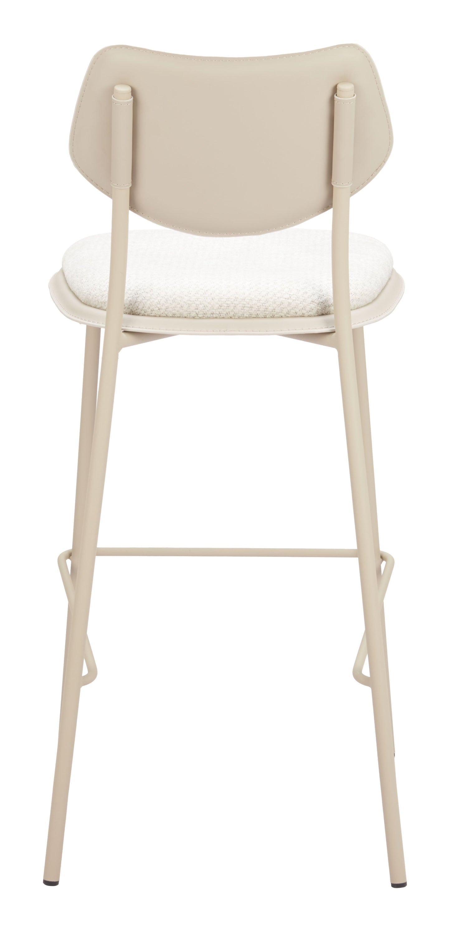 Zeal Light Gray & Beige Barstool (Set of 4) - Ornate Home