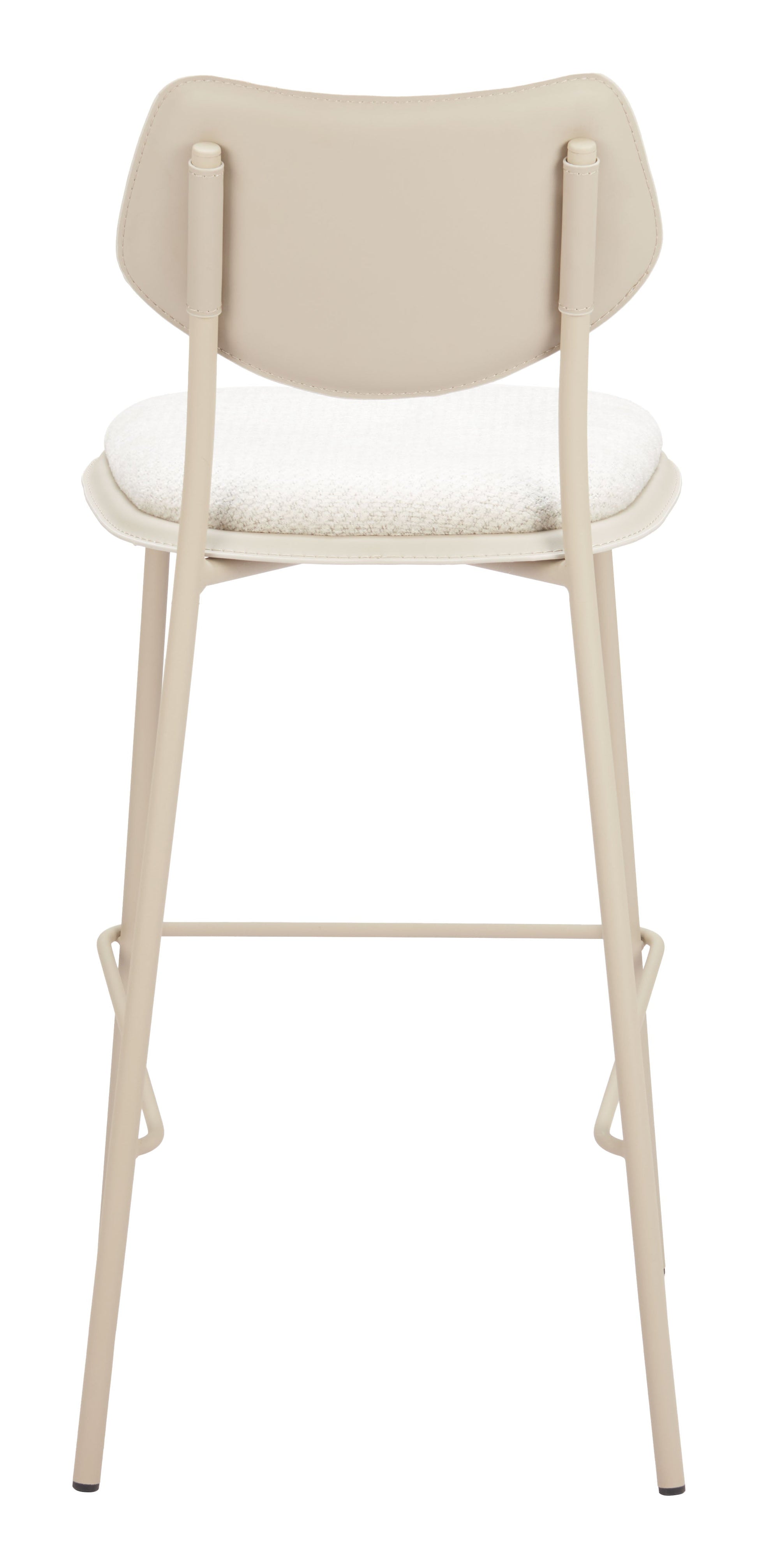Zeal Light Gray & Beige Barstool (Set of 4) - Ornate Home