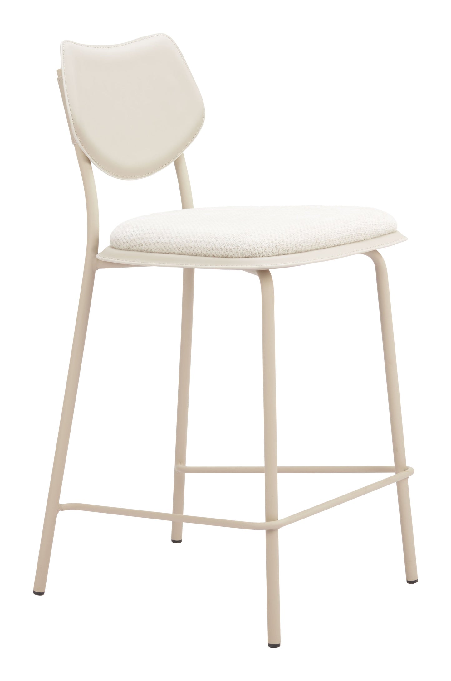 Zeal Light Gray & Beige Counter Stool (Set of 4) - Ornate Home