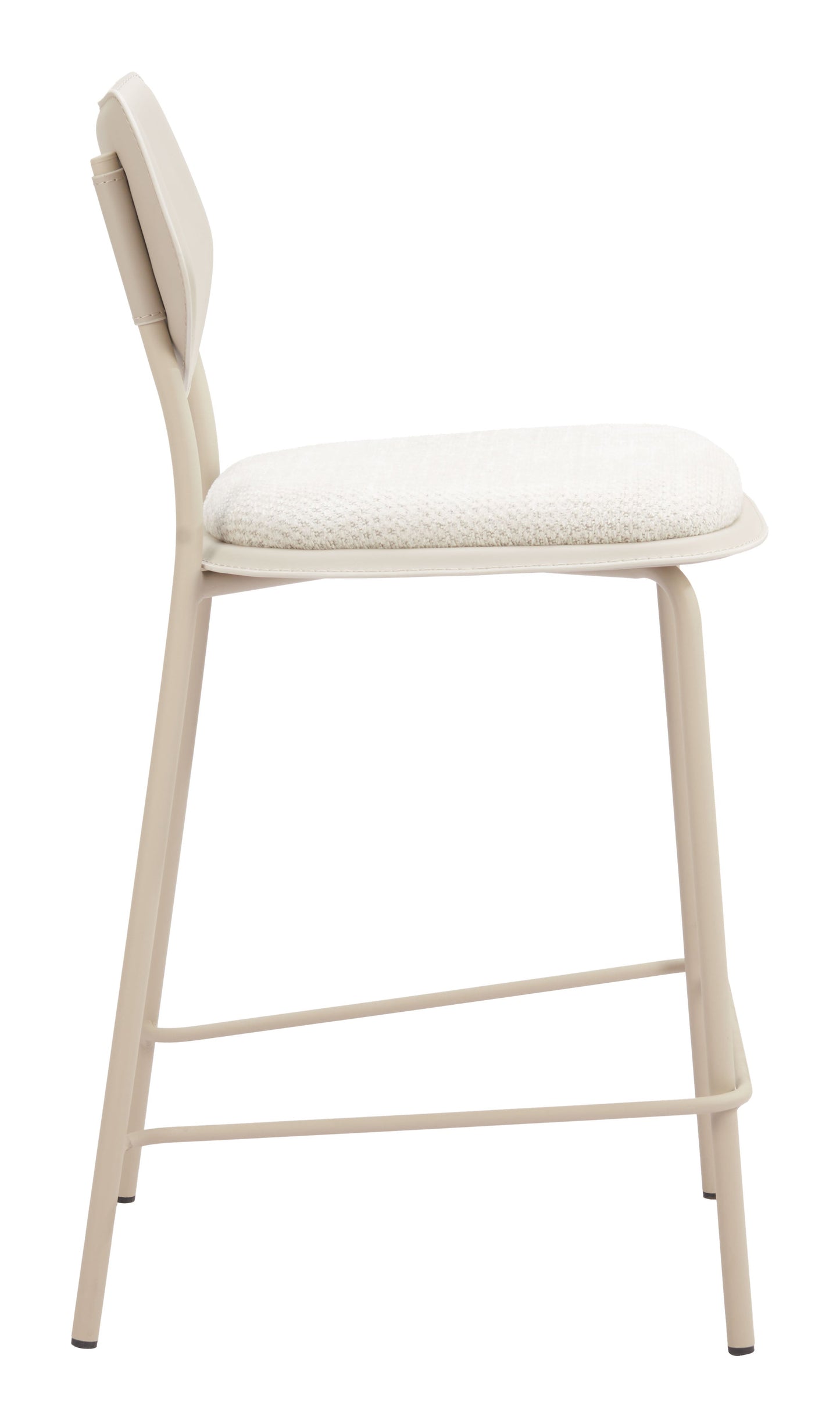 Zeal Light Gray & Beige Counter Stool (Set of 4) - Ornate Home