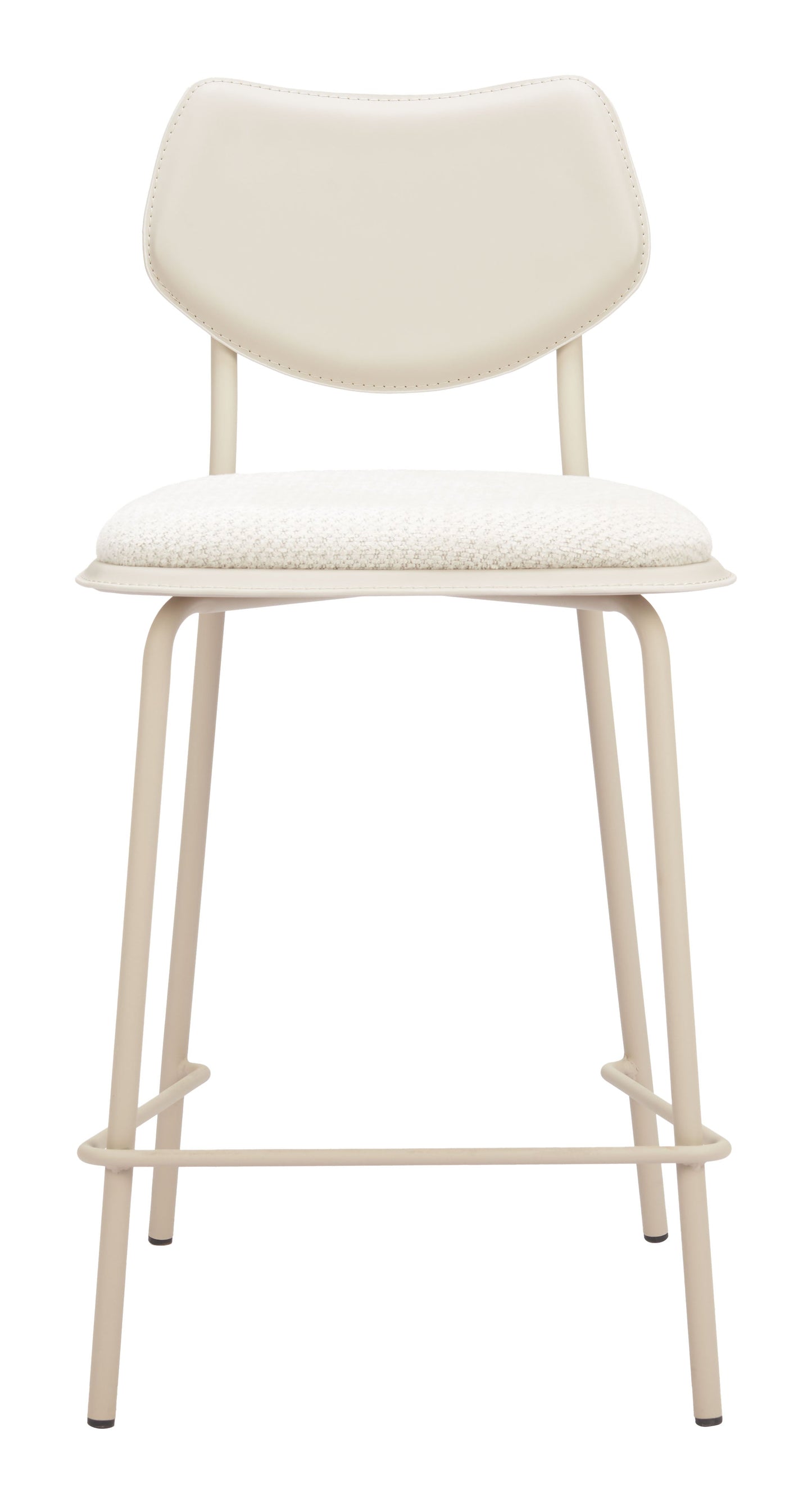 Zeal Light Gray & Beige Counter Stool (Set of 4) - Ornate Home