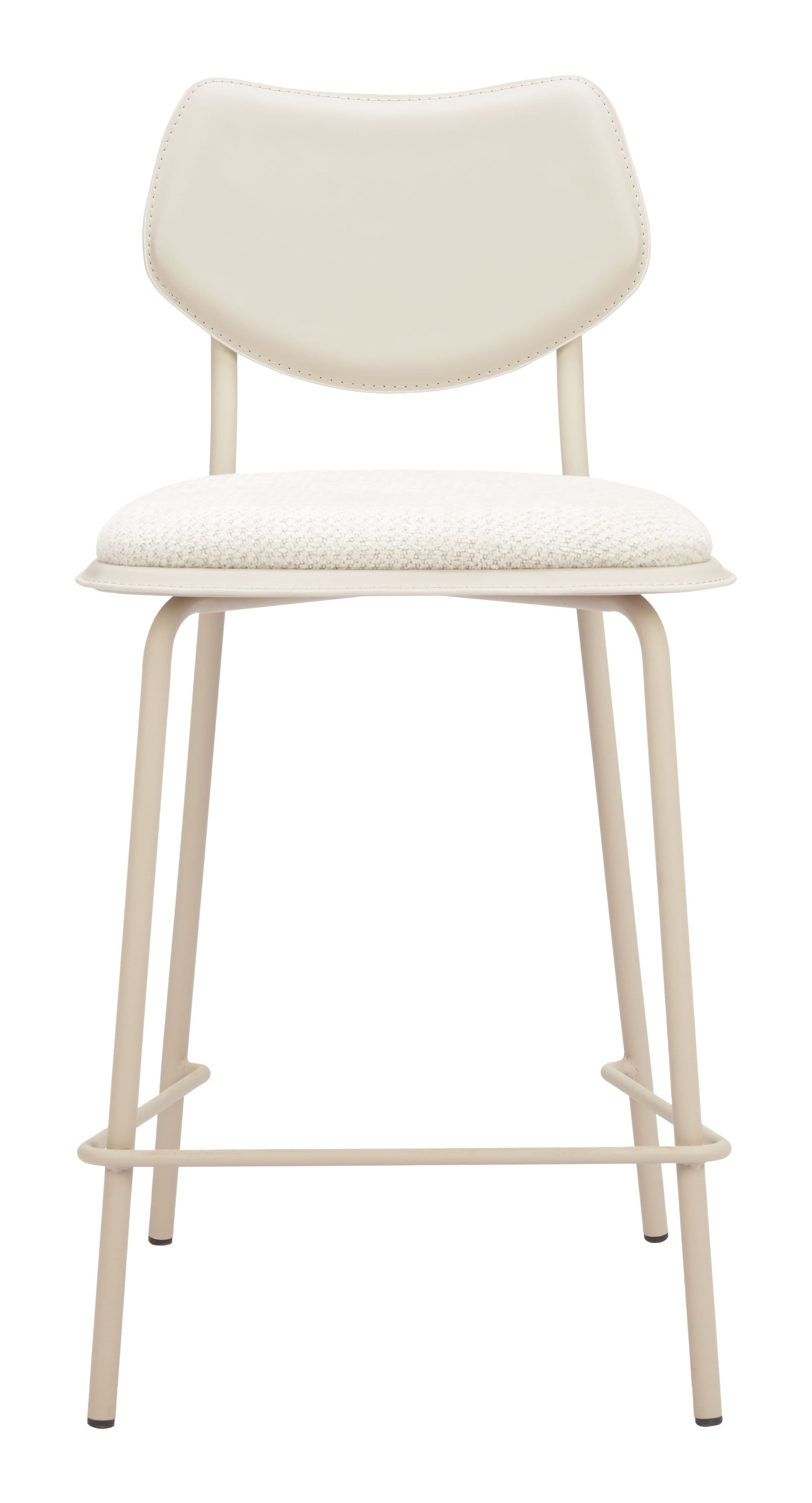 Zeal Light Gray & Beige Counter Stool (Set of 4) - Ornate Home