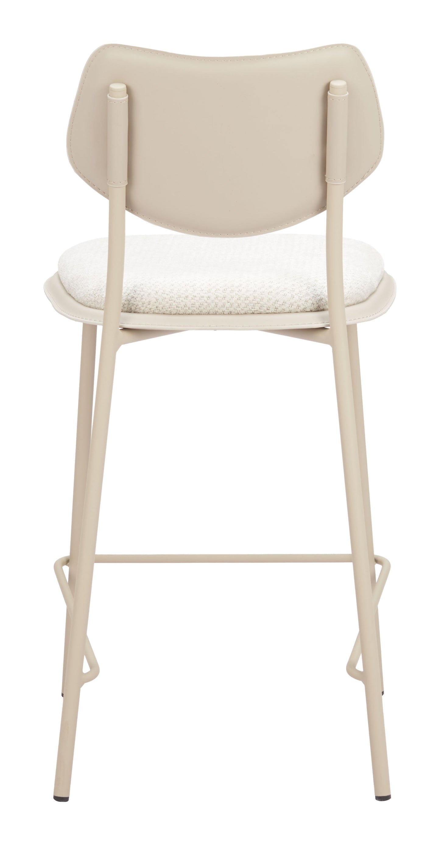 Zeal Light Gray & Beige Counter Stool (Set of 4) - Ornate Home