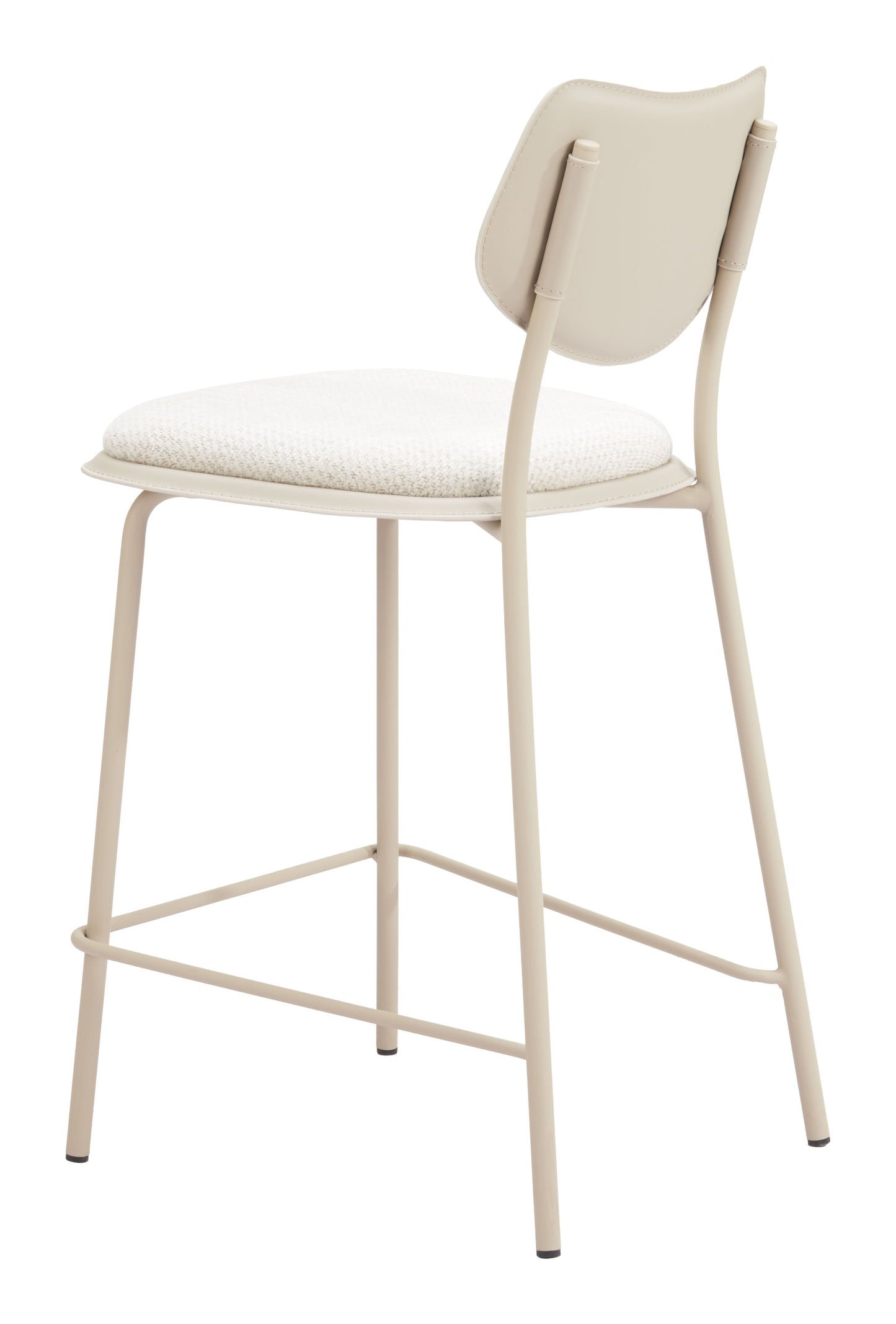 Zeal Light Gray & Beige Counter Stool (Set of 4) - Ornate Home