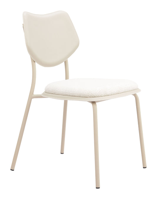 Zeal Light Gray & Beige Dining Chair (Set of 4) - Ornate Home